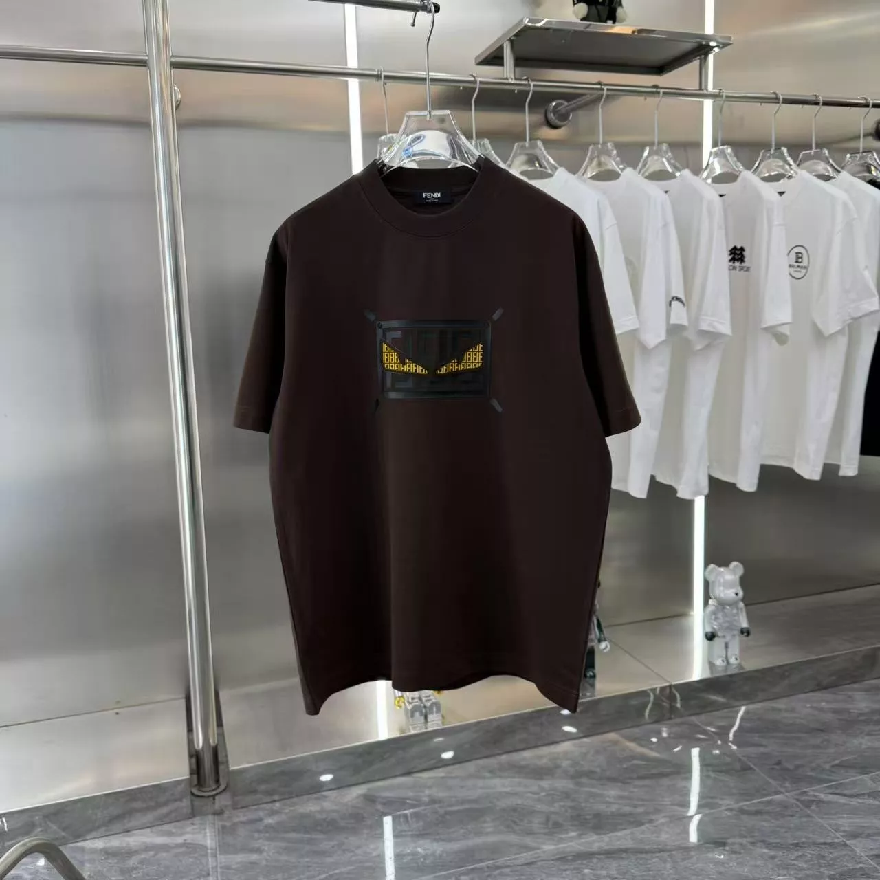 Trendsetting 3304 Fendi T-Shirts Short Sleeved For Unisex