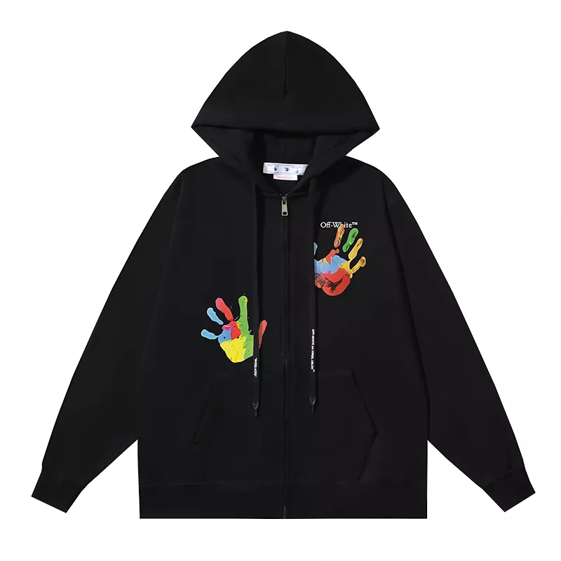 Trendsetting 3476 Off-White Hoodies Long Sleeved For Unisex