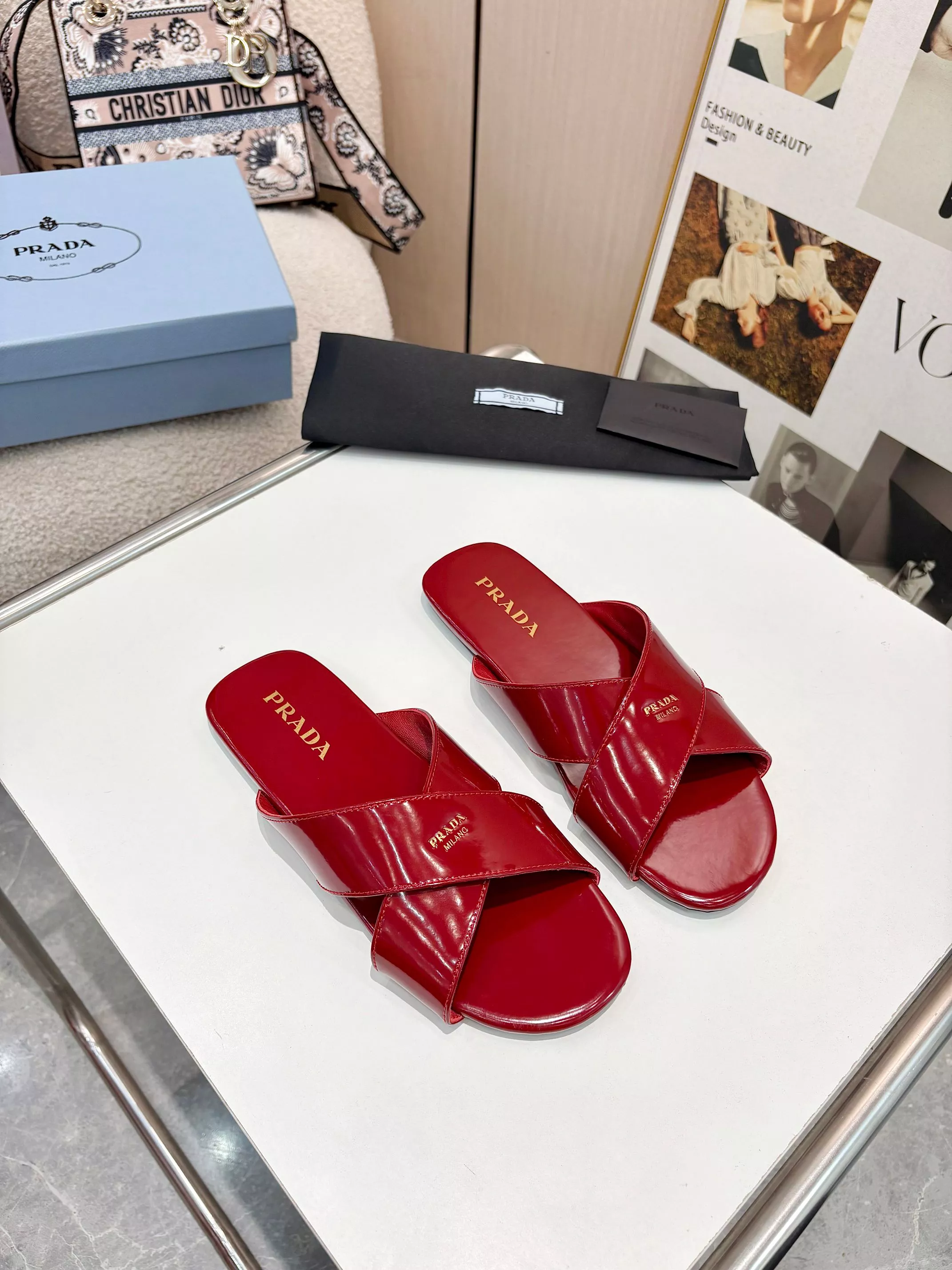 Trendsetting 4002 Prada Slippers For Women