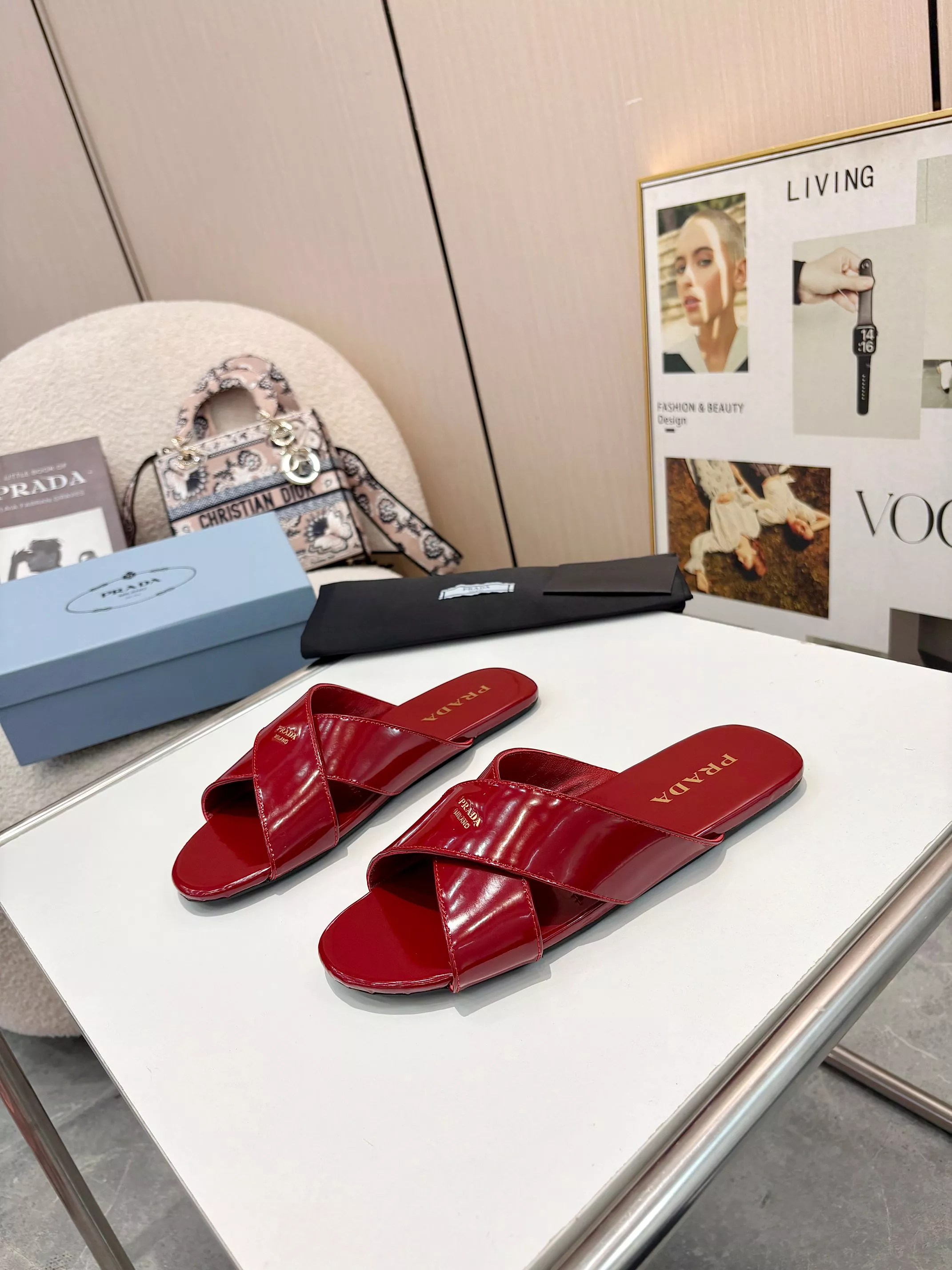 Trendsetting 4002 Prada Slippers For Women
