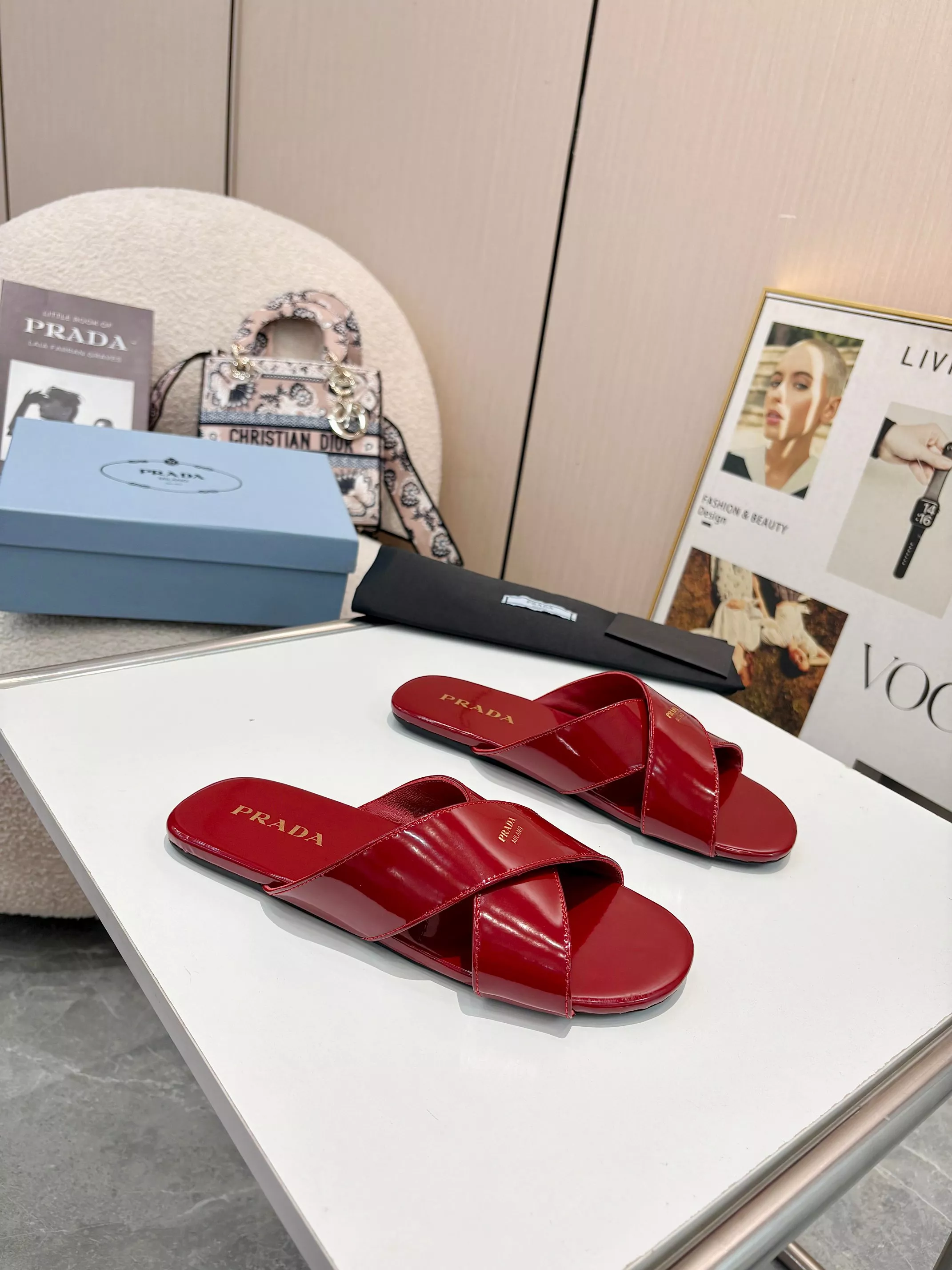 Trendsetting 4002 Prada Slippers For Women