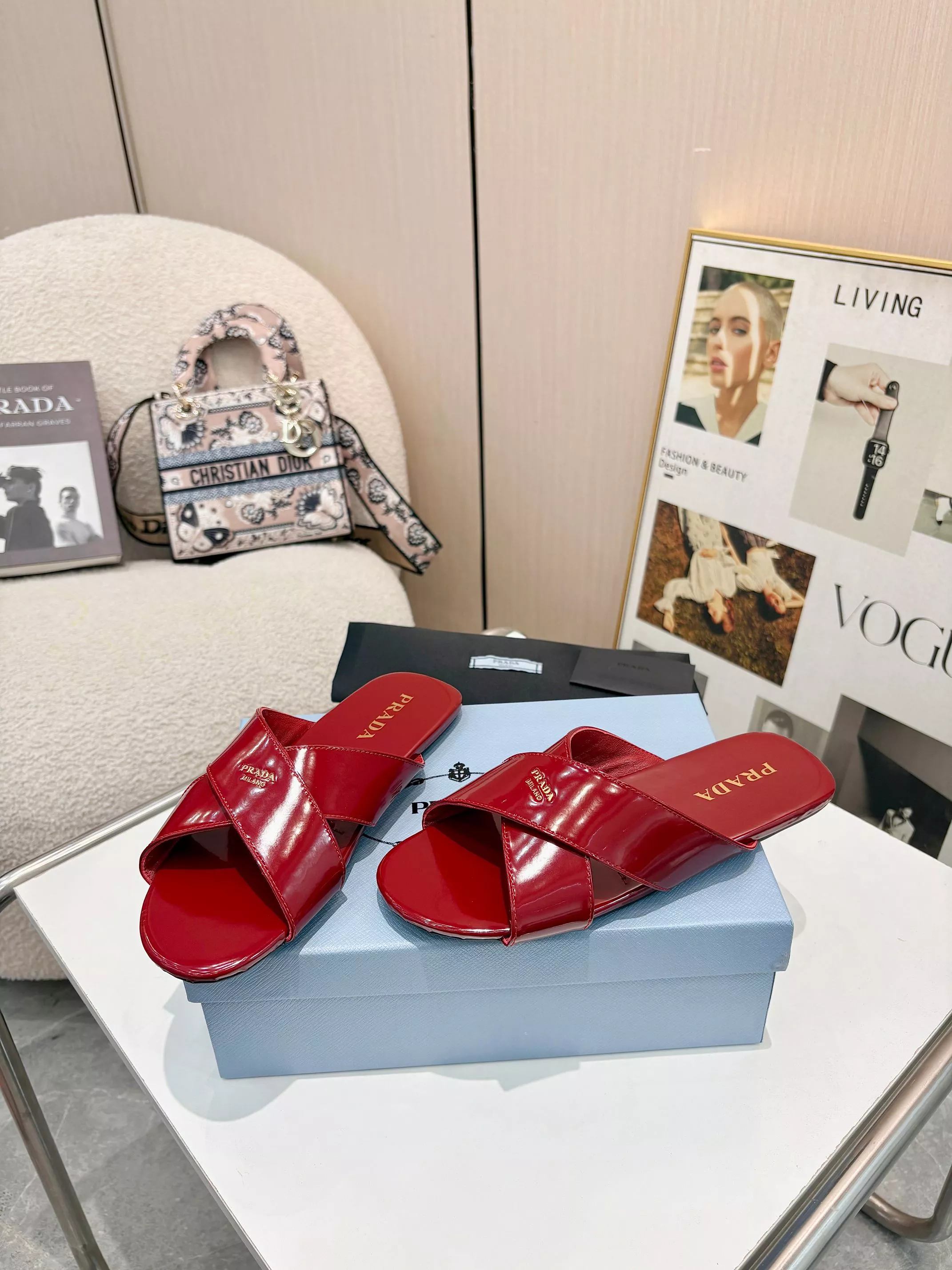 Trendsetting 4002 Prada Slippers For Women