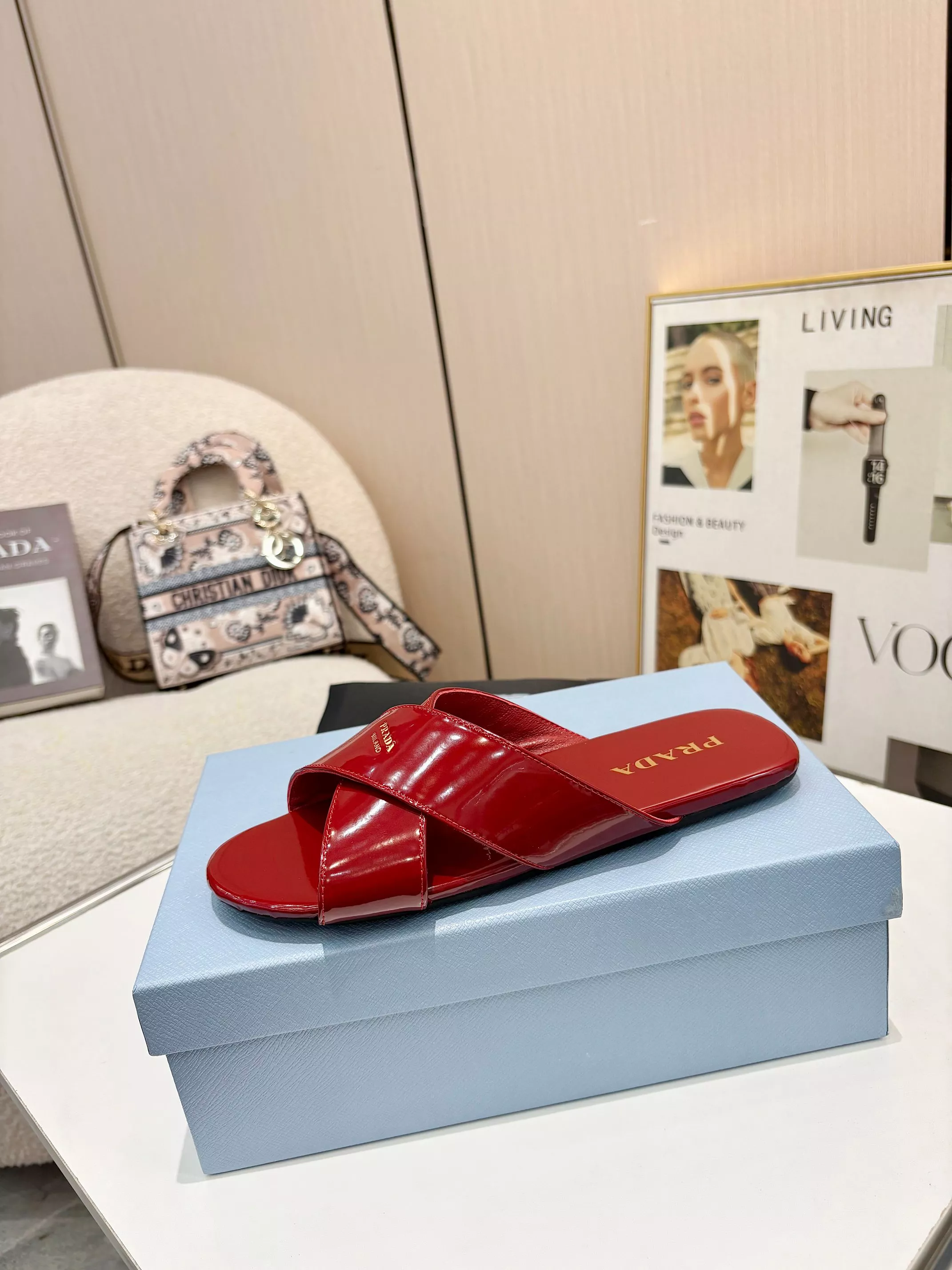 Trendsetting 4002 Prada Slippers For Women