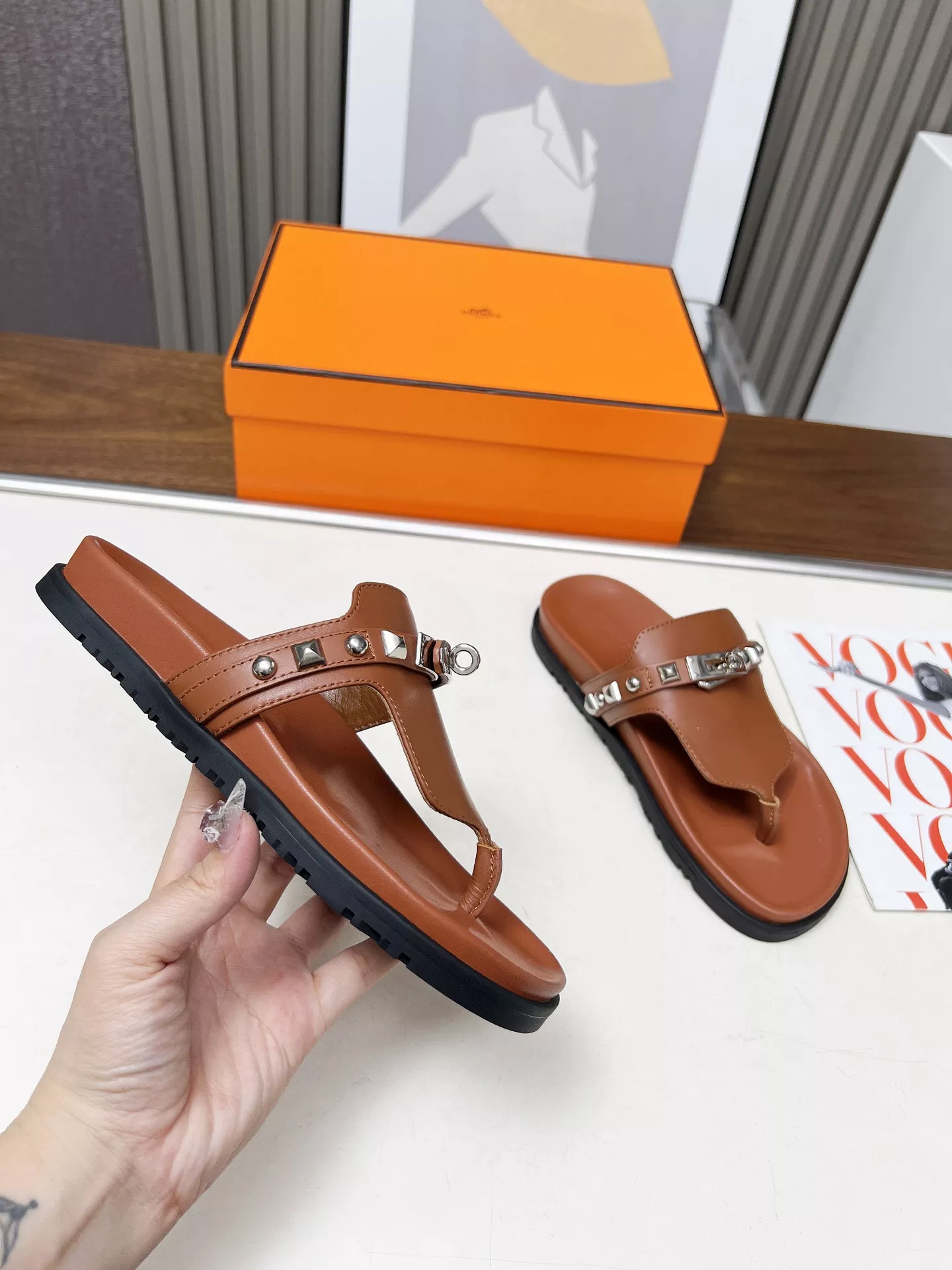 Trendsetting 4933 Hermes Slippers For Women
