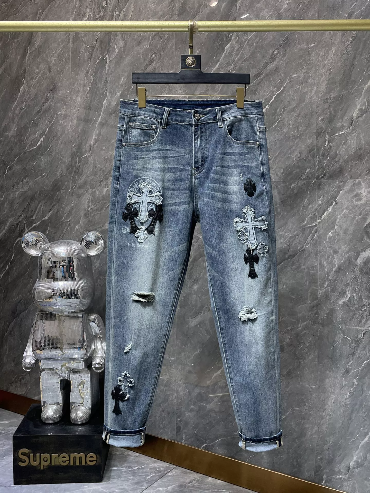 Trendsetting 6029 Chrome Hearts Jeans For Unisex