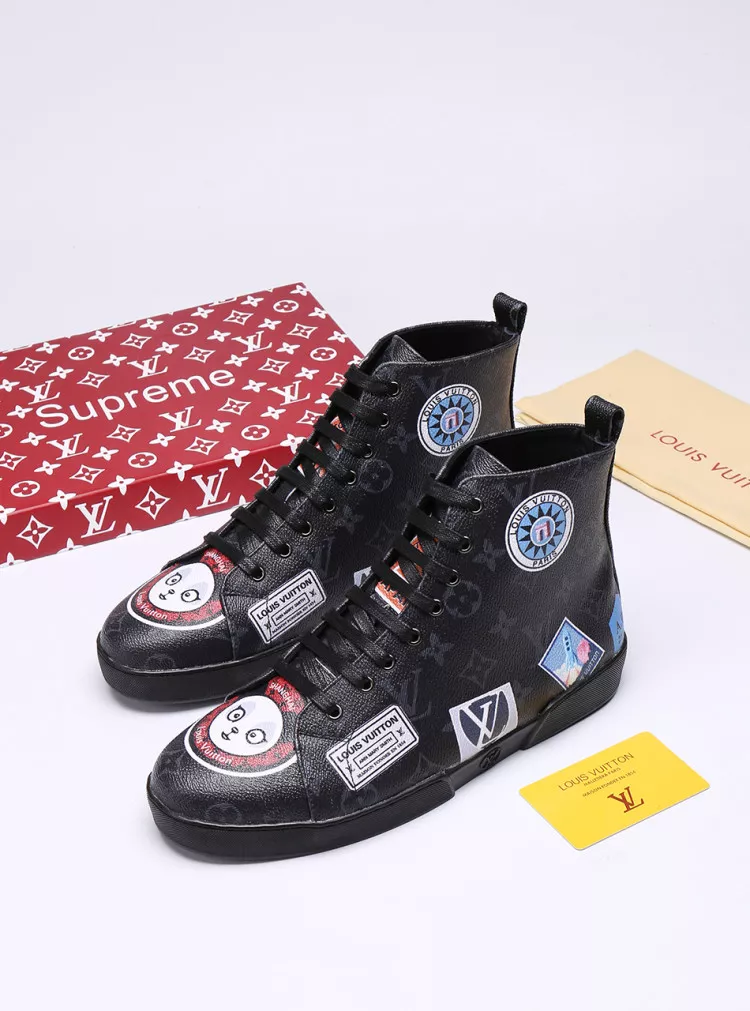 Trendsetting 6486 Louis Vuitton High Tops Shoes For Men
