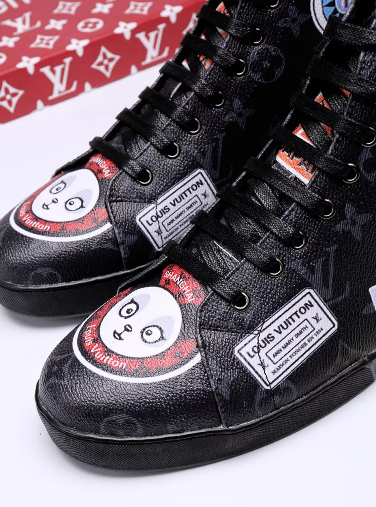 Trendsetting 6486 Louis Vuitton High Tops Shoes For Men