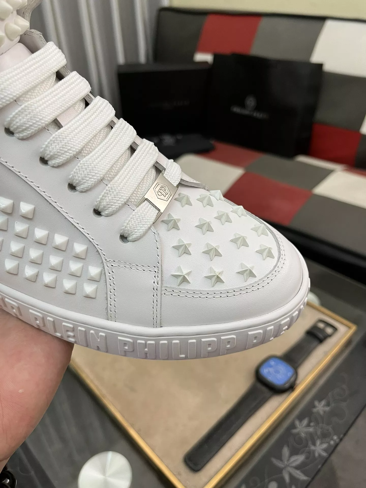 Trendsetting 6687 Philipp Plein PP High Tops Shoes For Men