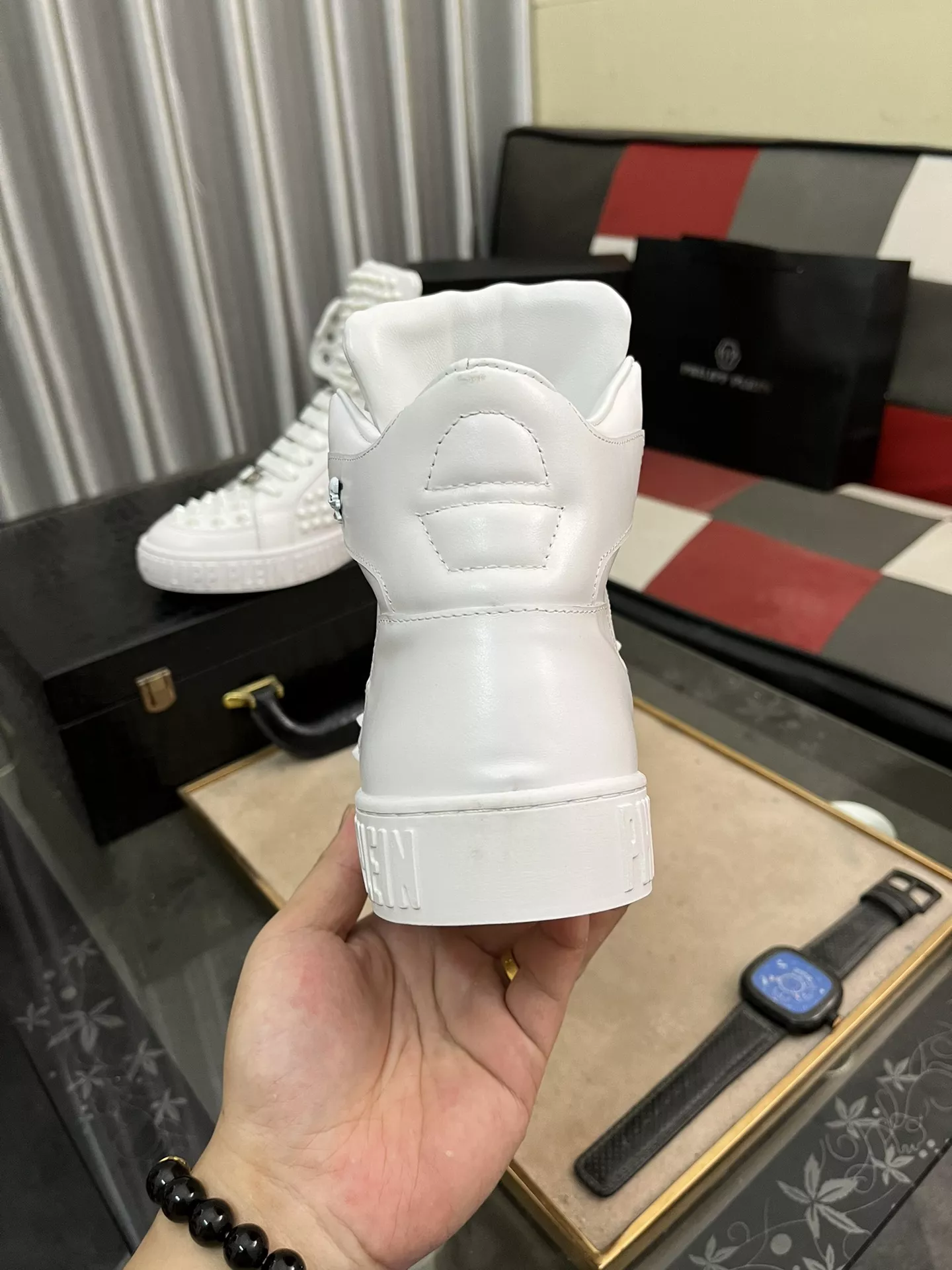 Trendsetting 6687 Philipp Plein PP High Tops Shoes For Men