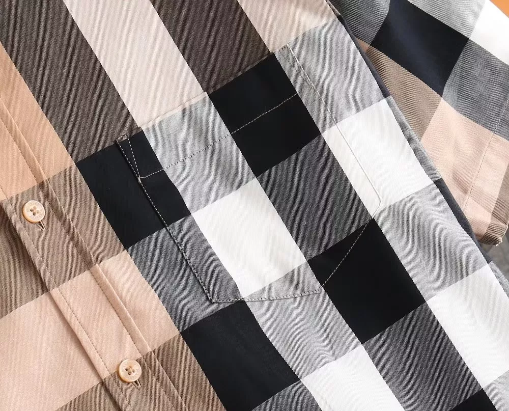 Trendsetting 7207 Burberry Shirts Short Sleeved For Men
