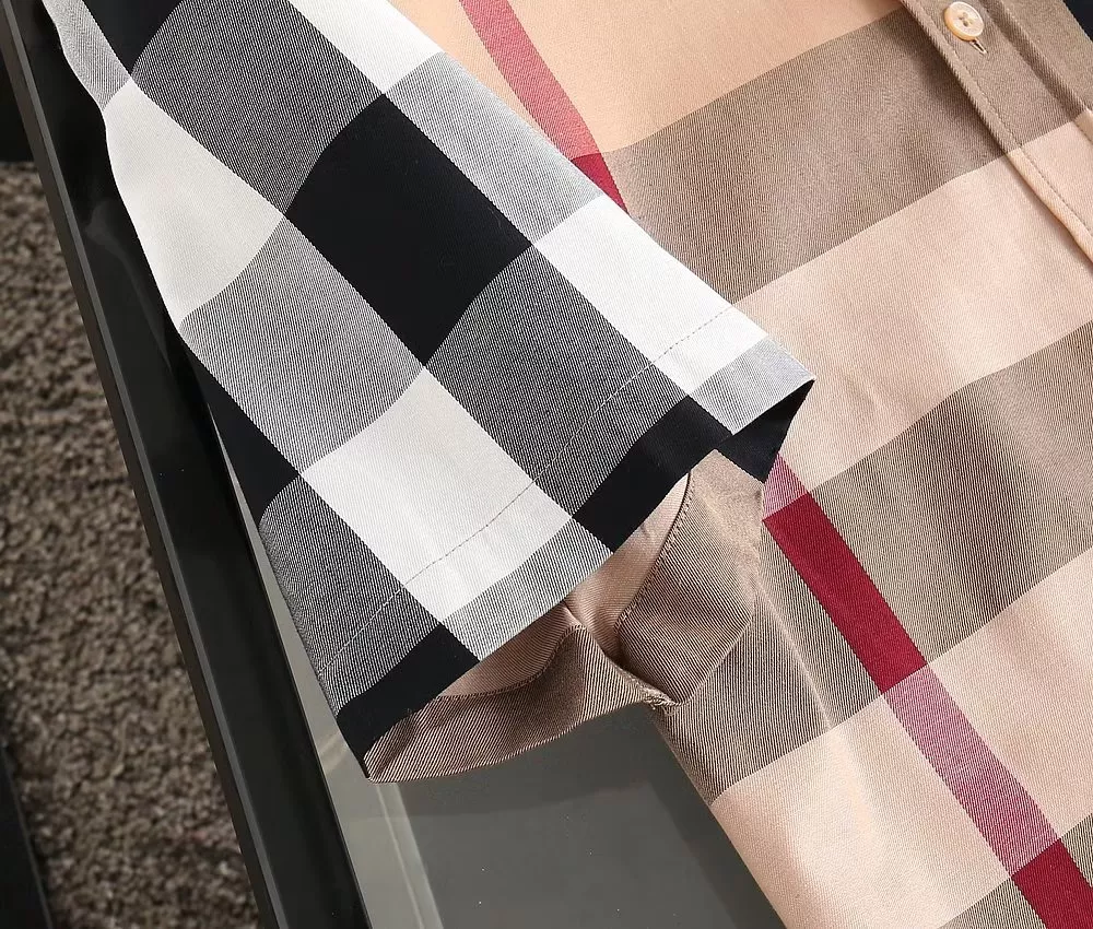 Trendsetting 7207 Burberry Shirts Short Sleeved For Men