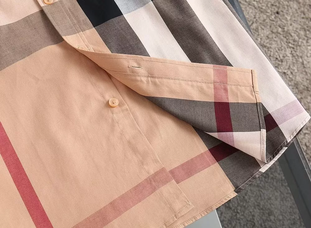 Trendsetting 7207 Burberry Shirts Short Sleeved For Men