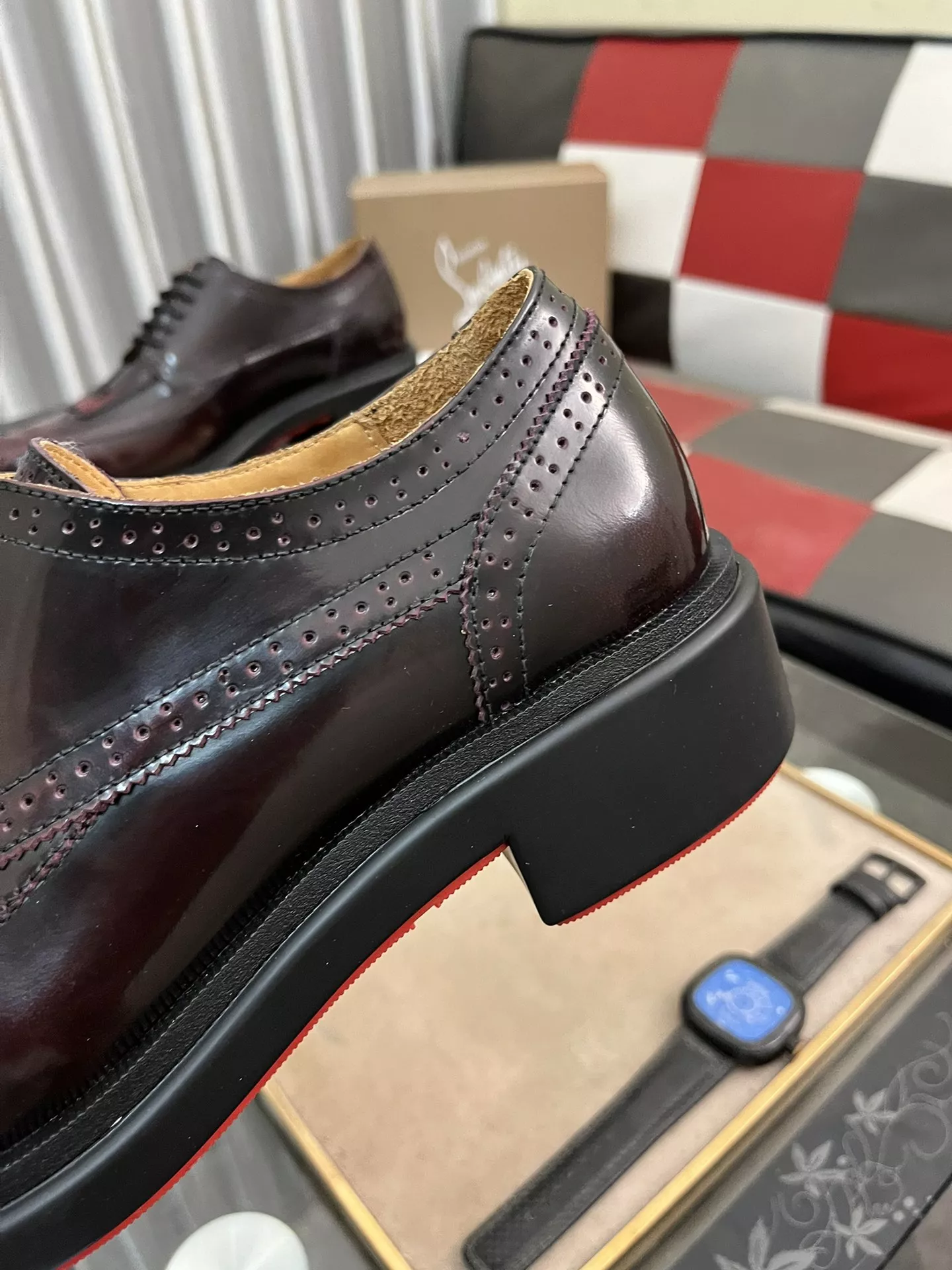 Trendsetting 7345 Christian Louboutin Leather Shoes For Men