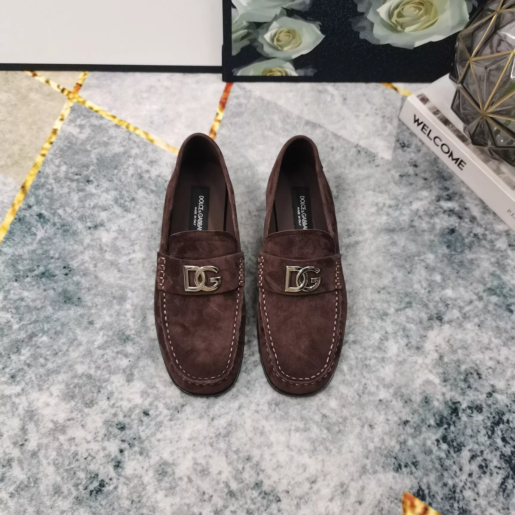Trendsetting 8000 Dolce & Gabbana D&G Leather Shoes For Women