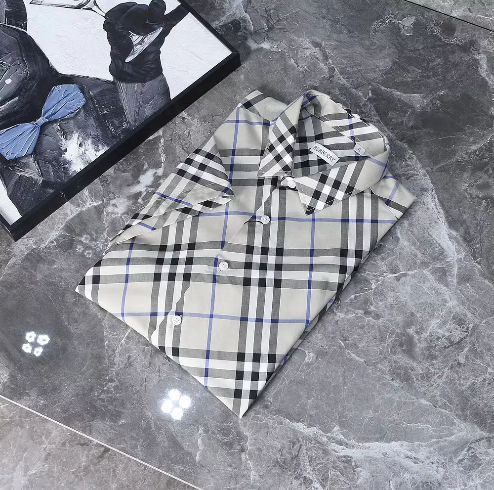 Trendsetting 8518 Burberry Shirts Short Sleeved For Men