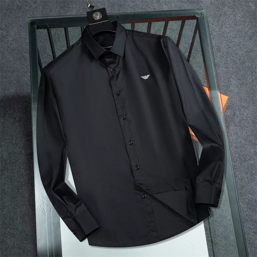 Trendsetting 9008 Armani Shirts Long Sleeved For Men