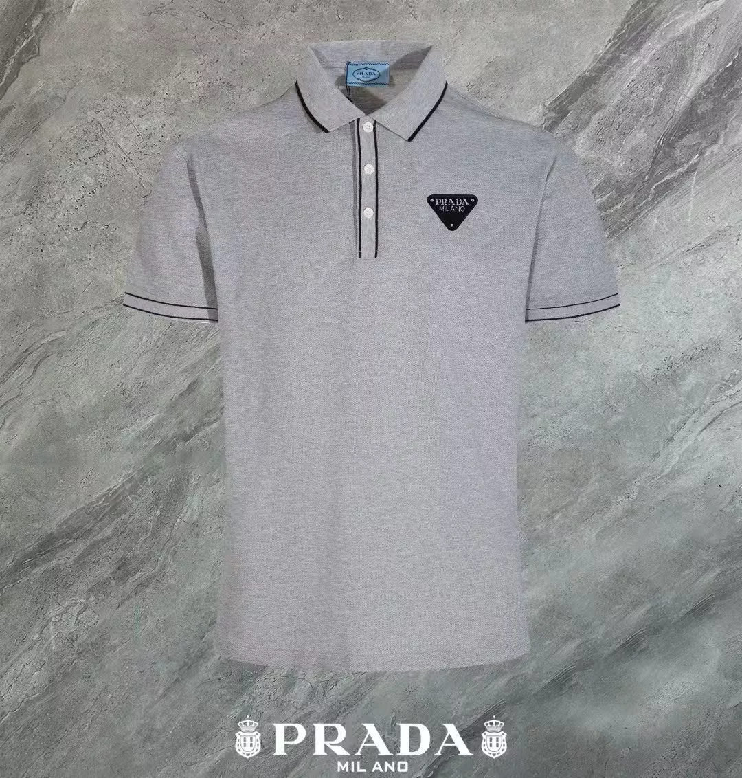 Trendy 1523 Prada T-Shirts Short Sleeved For Men