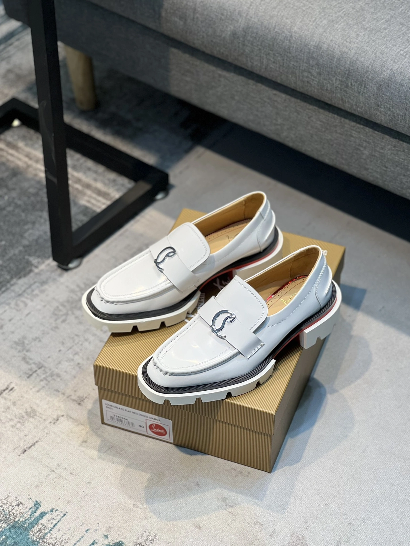 Trendy 1597 Christian Louboutin Leather Shoes For Men
