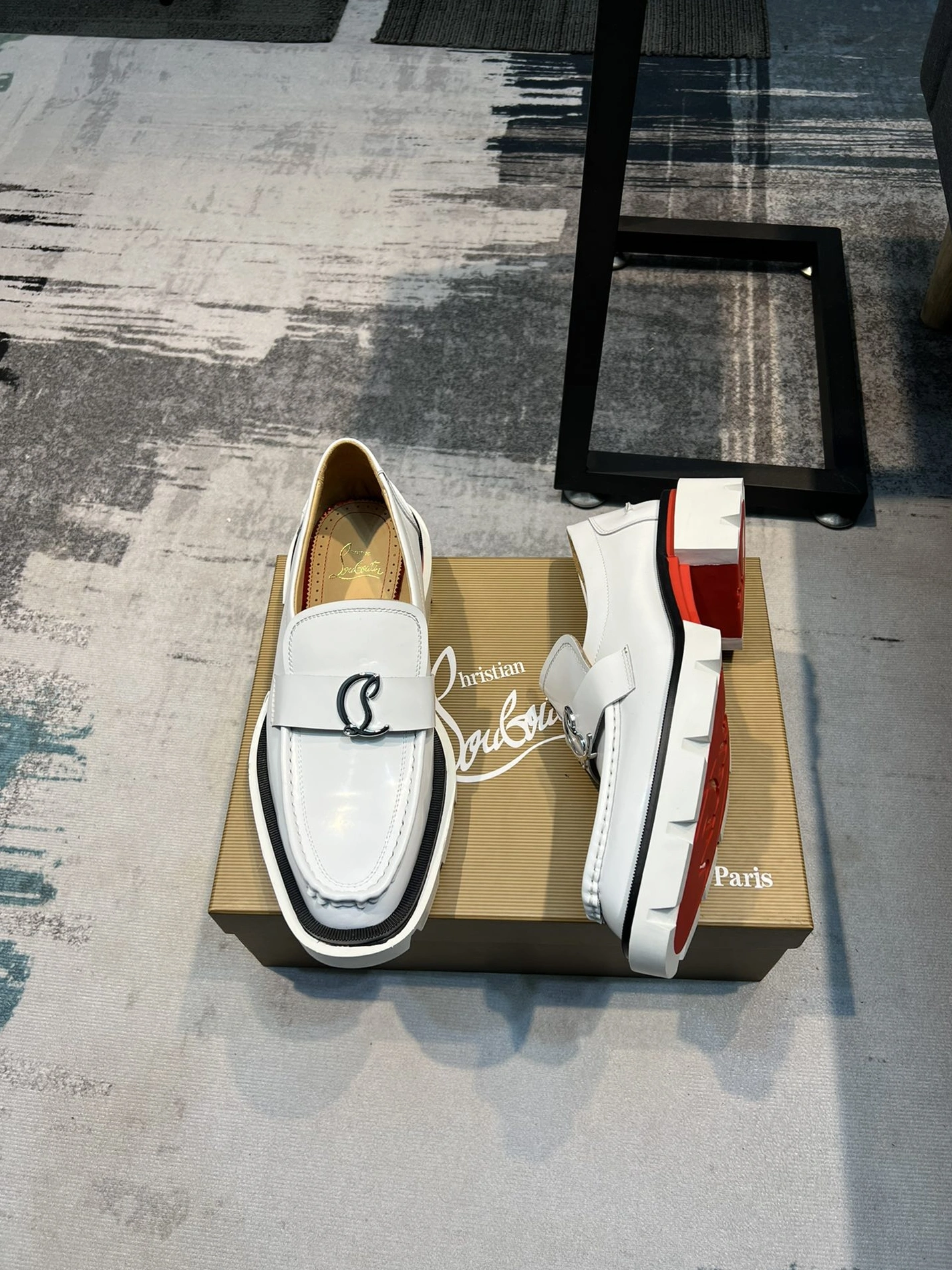 Trendy 1597 Christian Louboutin Leather Shoes For Men