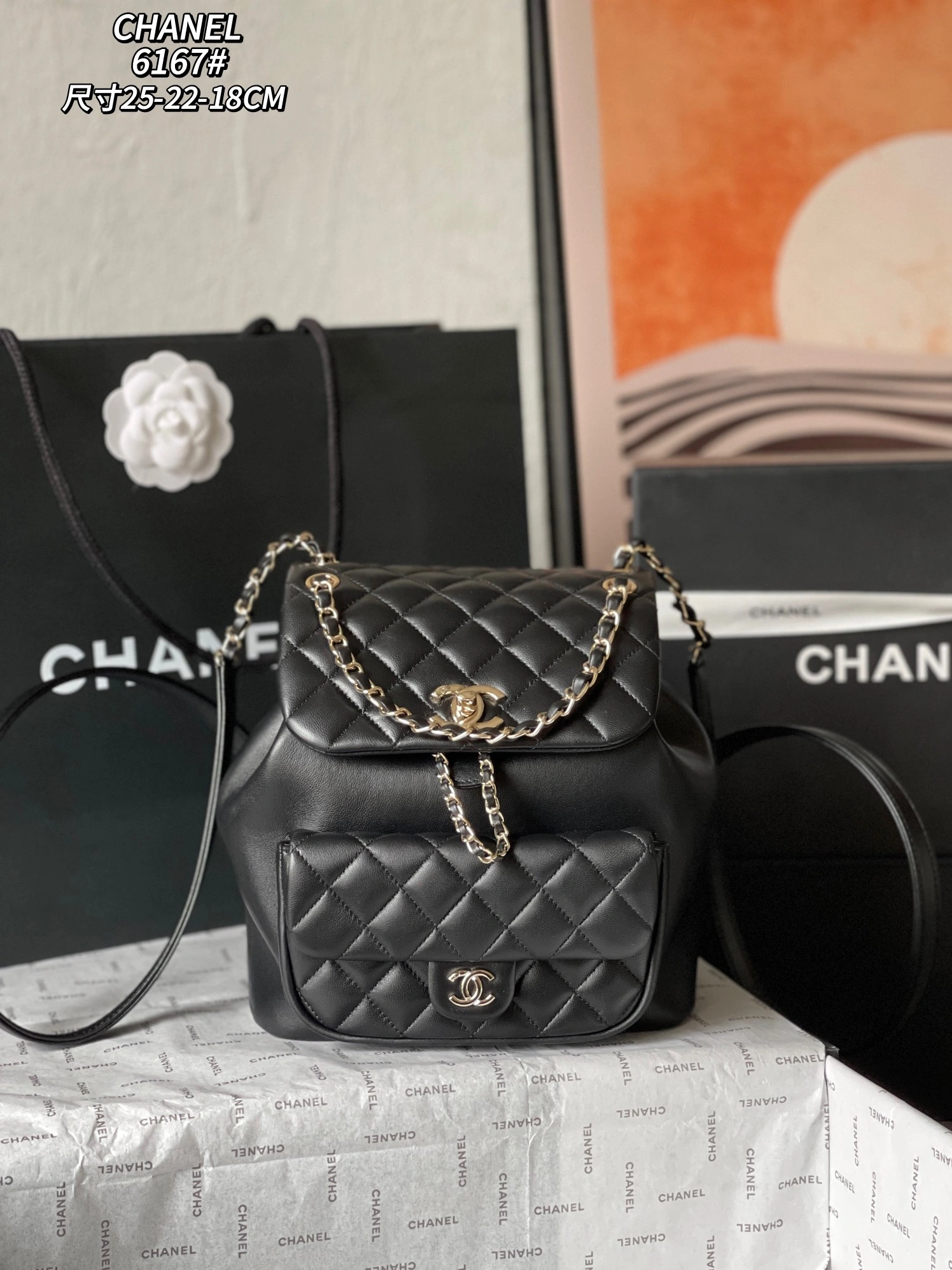 Trendy 1698 Chanel AAA Quality Backpacks For Women