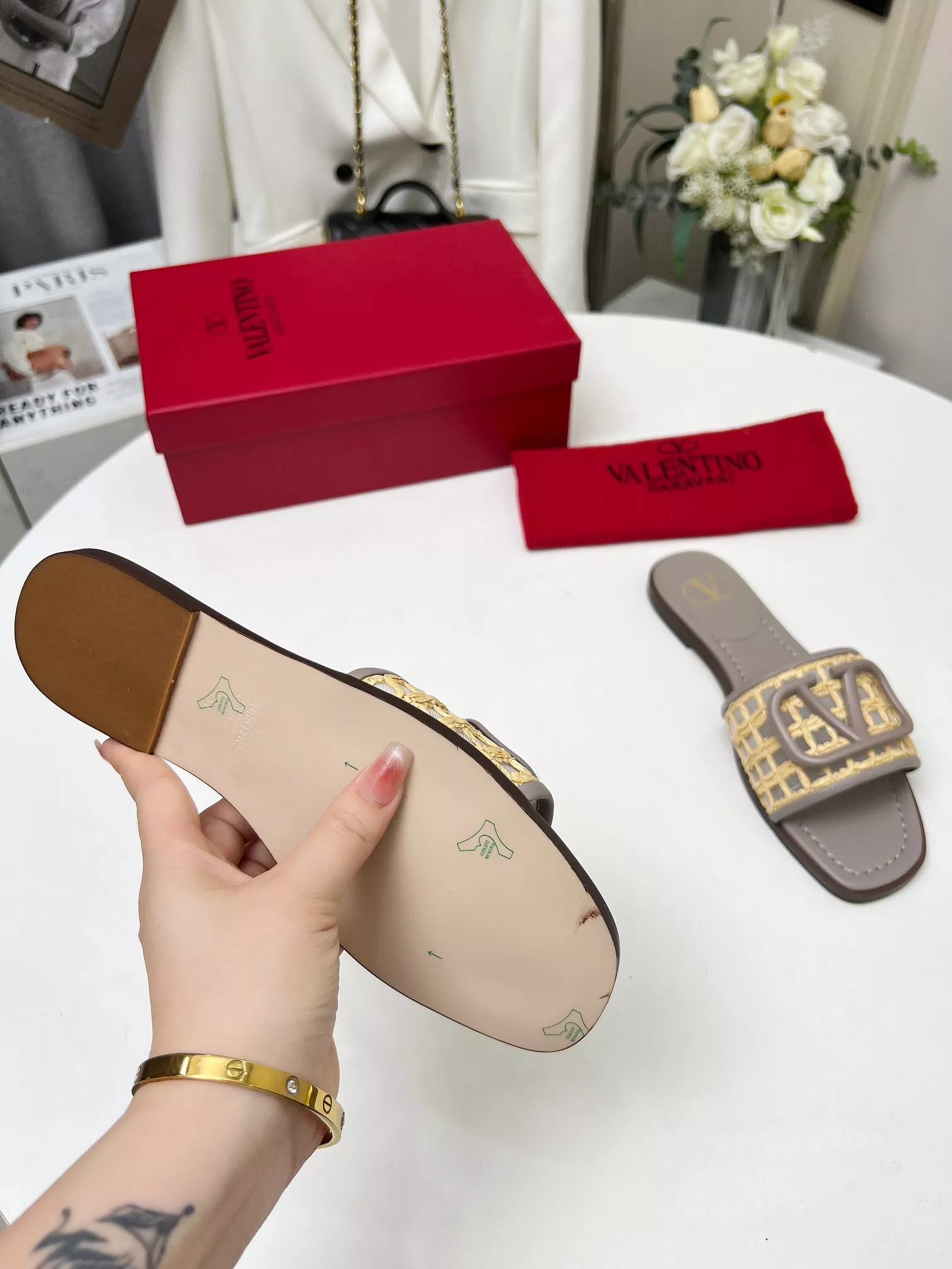 Trendy 1833 Valentino Slippers For Women