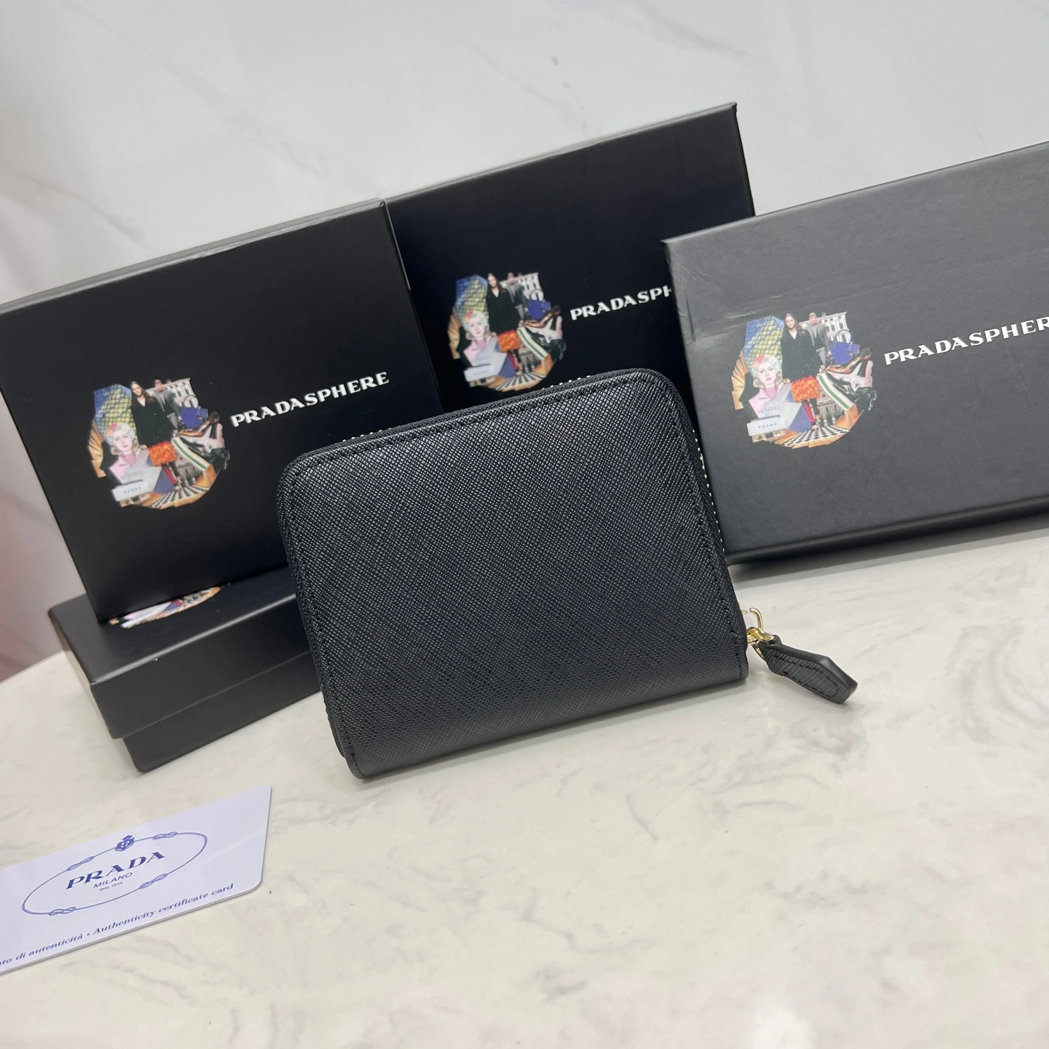Trendy 1837 Prada AAA Quality Wallets For Women
