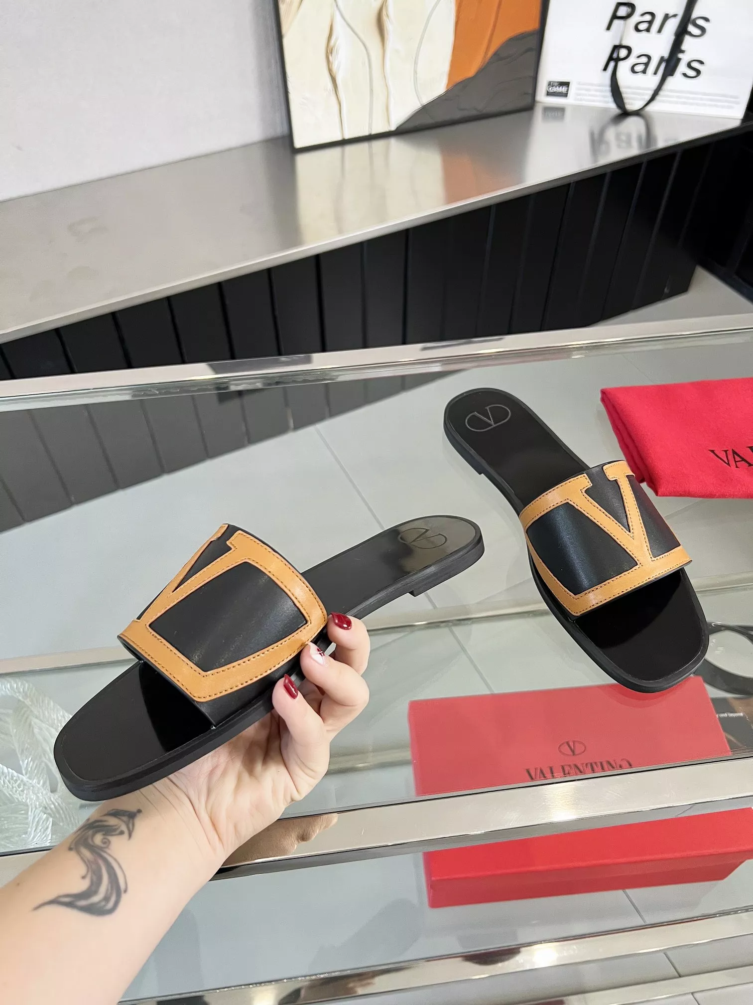Trendy 2186 Valentino Slippers For Women