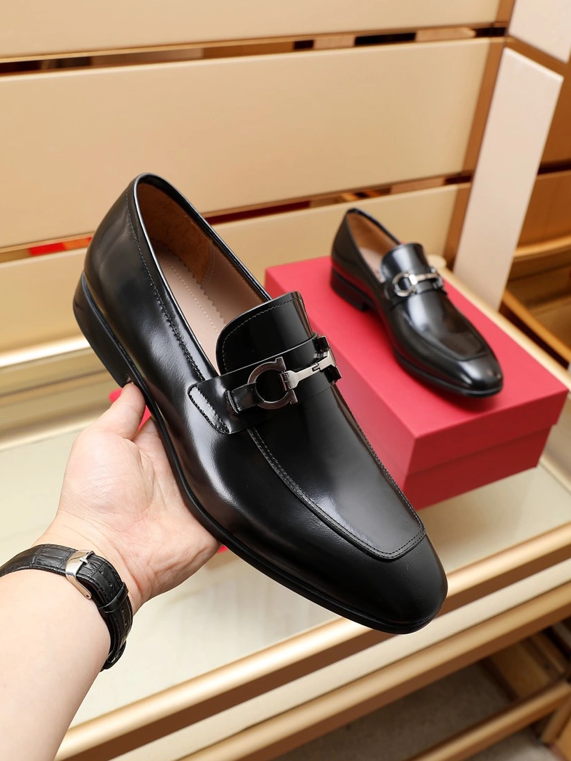 Trendy 269 Salvatore Ferragamo Leather Shoes For Men