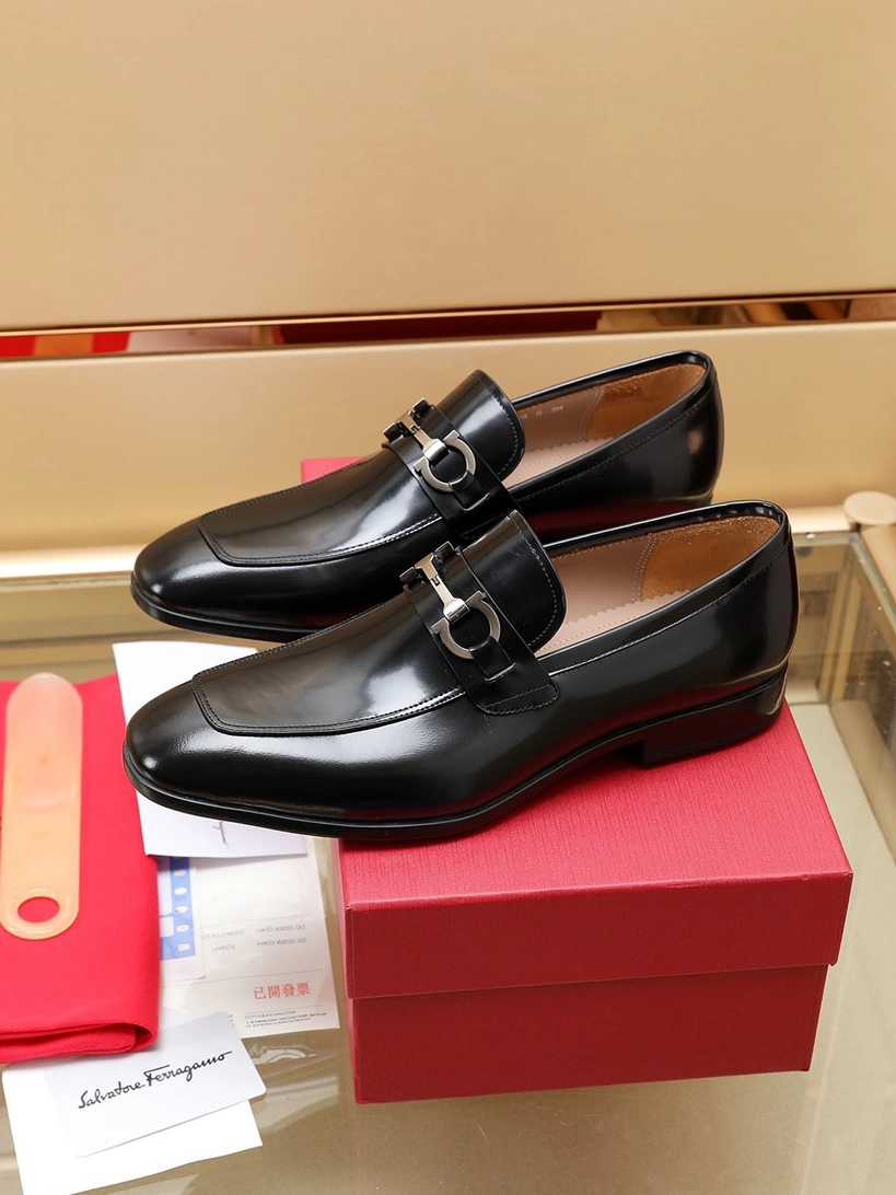 Trendy 269 Salvatore Ferragamo Leather Shoes For Men