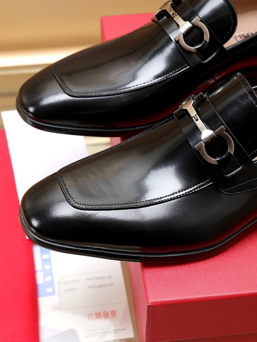 Trendy 269 Salvatore Ferragamo Leather Shoes For Men
