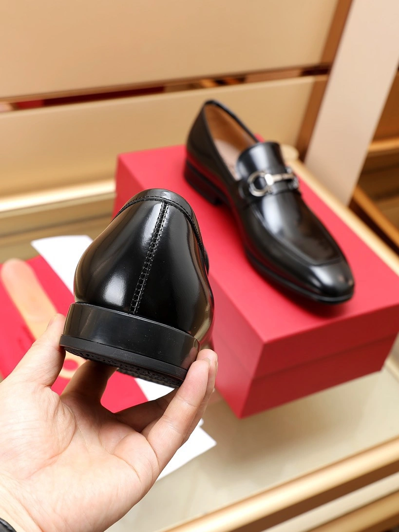 Trendy 269 Salvatore Ferragamo Leather Shoes For Men