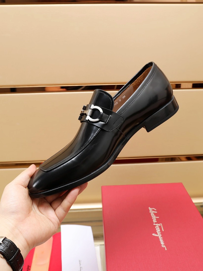 Trendy 269 Salvatore Ferragamo Leather Shoes For Men