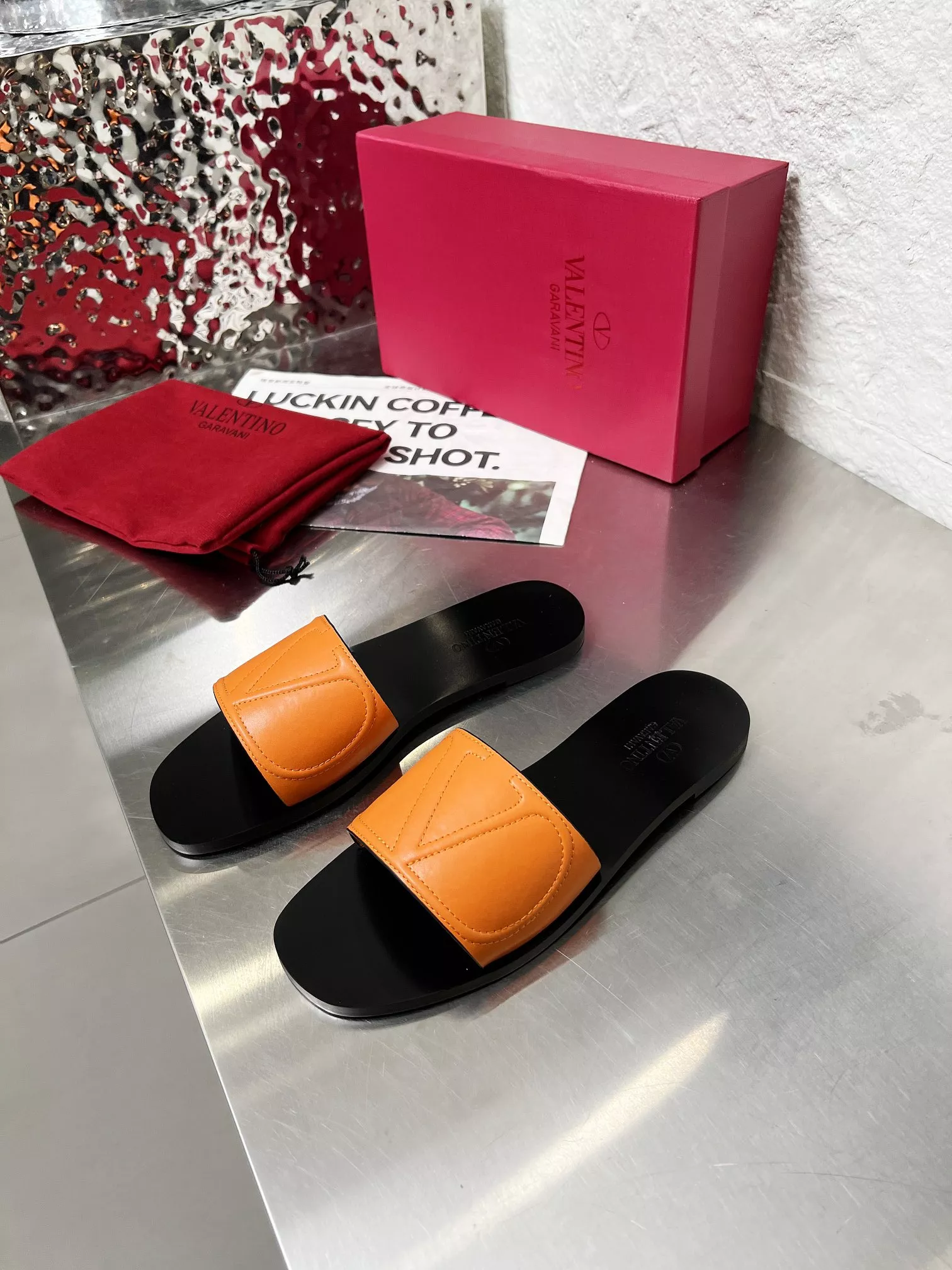 Trendy 2928 Valentino Slippers For Women