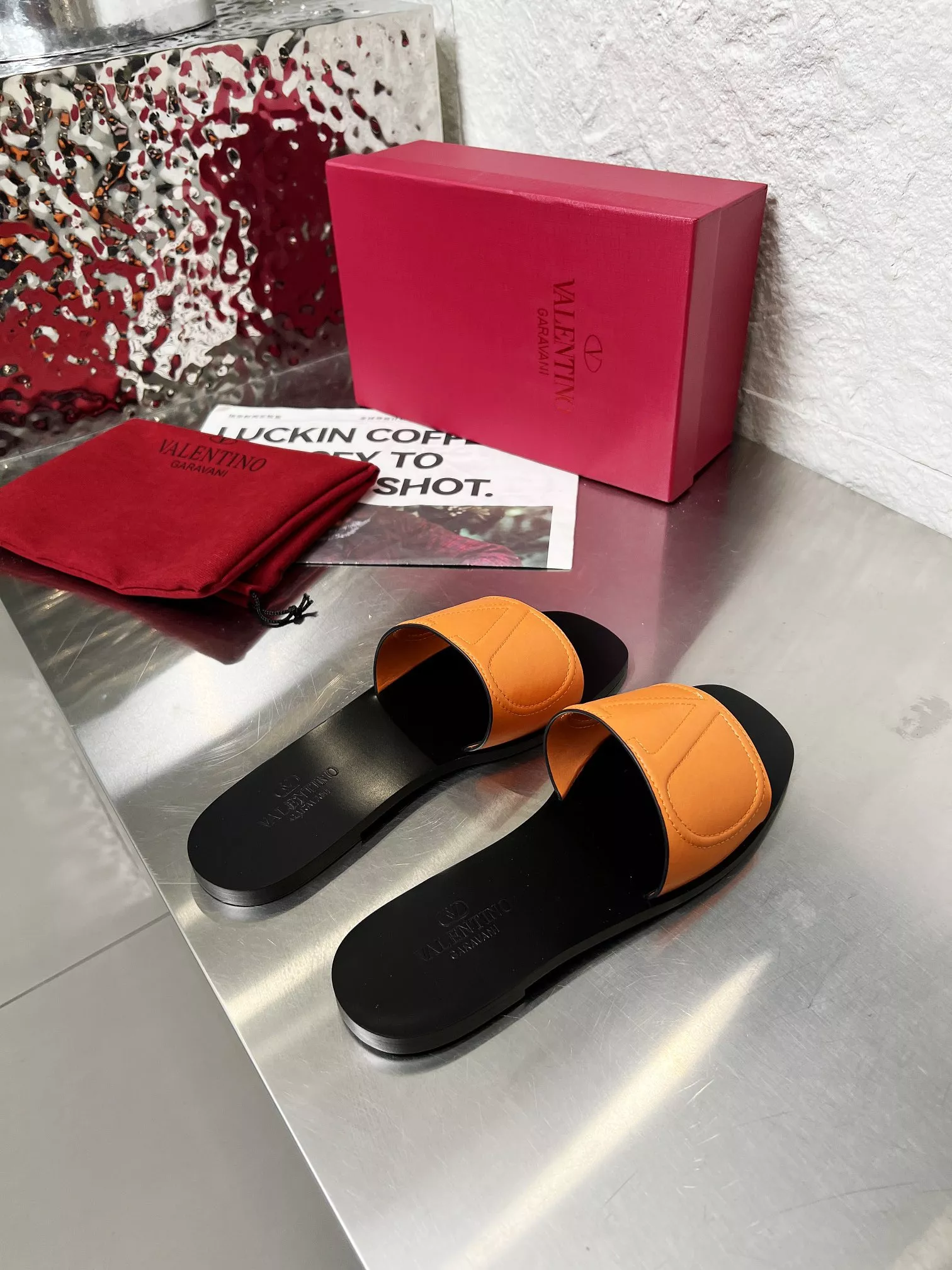 Trendy 2928 Valentino Slippers For Women