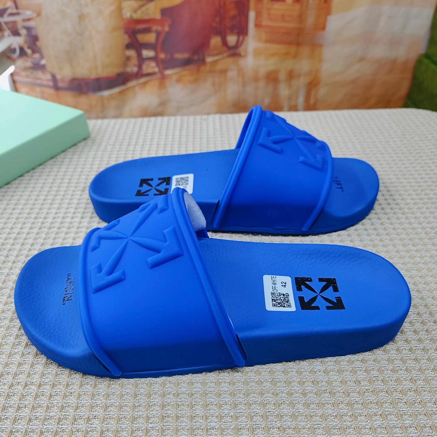 Trendy 3066 Off-White Slippers For Women