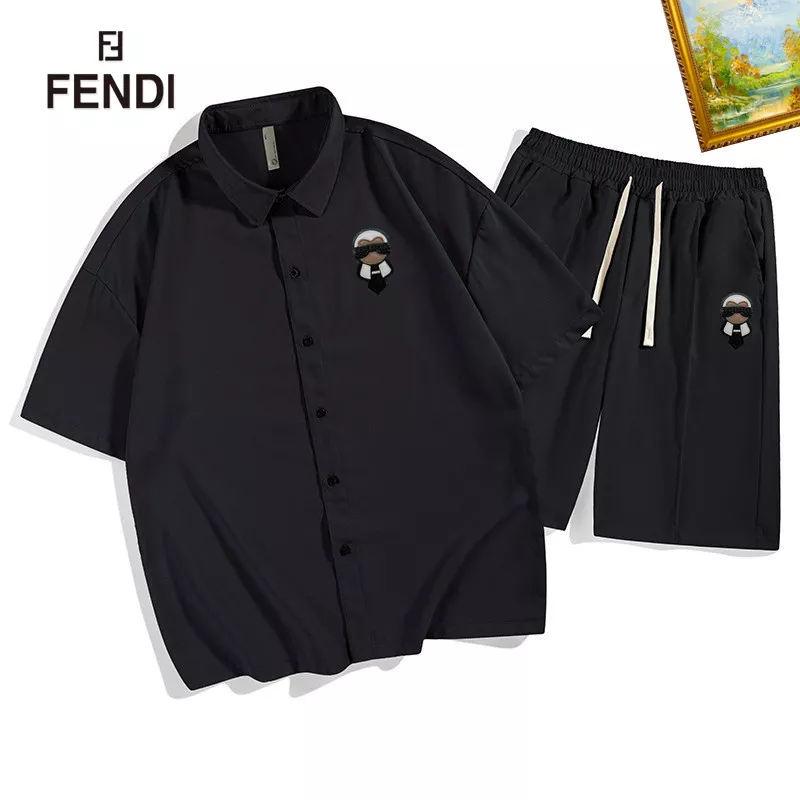 Trendy 4350 Fendi Tracksuits Short Sleeved For Men