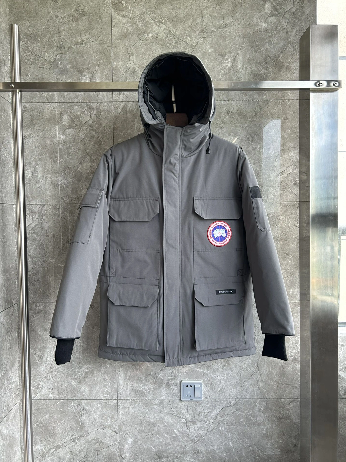 Trendy 4721 Canada Goose Down Feather Coat Long Sleeved For Men