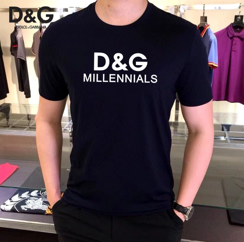 Trendy 4729 Dolce & Gabbana D&G T-Shirts Short Sleeved For Unisex