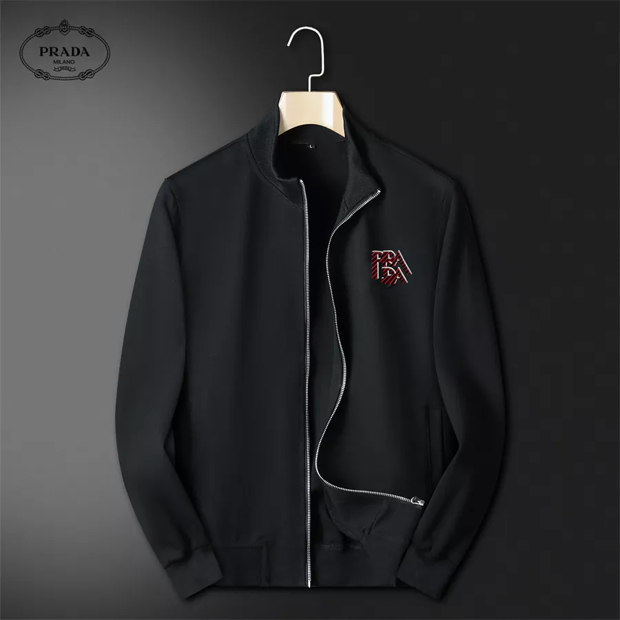 Trendy 5123 Prada Tracksuits Long Sleeved For Men