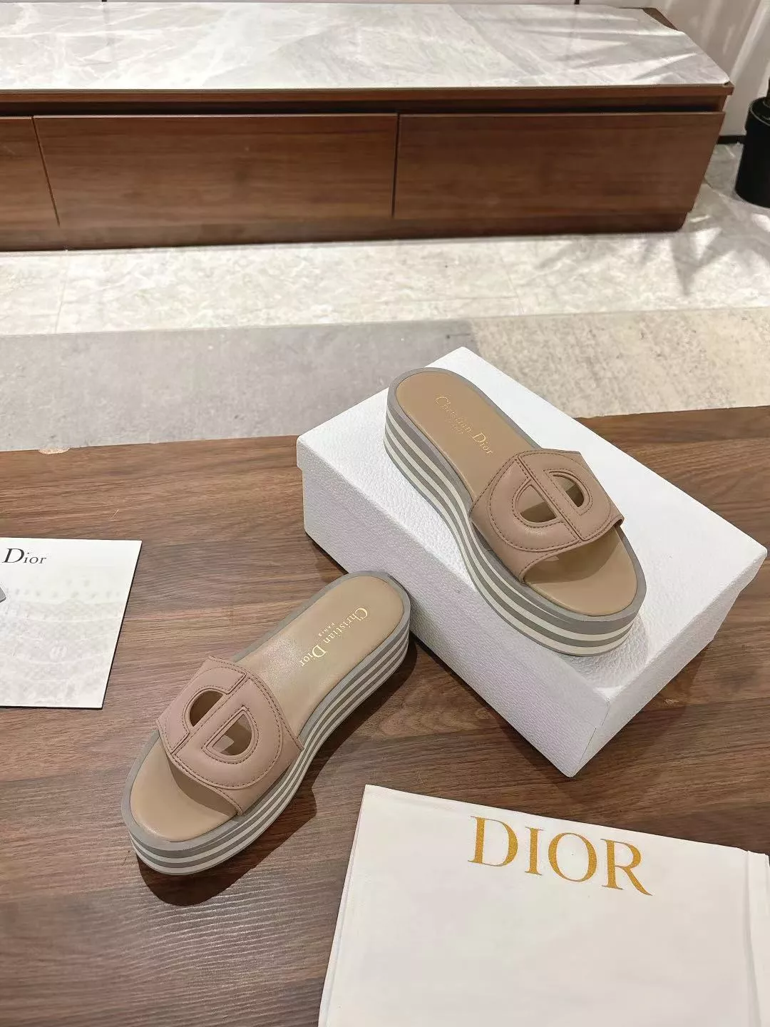 Trendy 5178 Christian Dior Slippers For Women