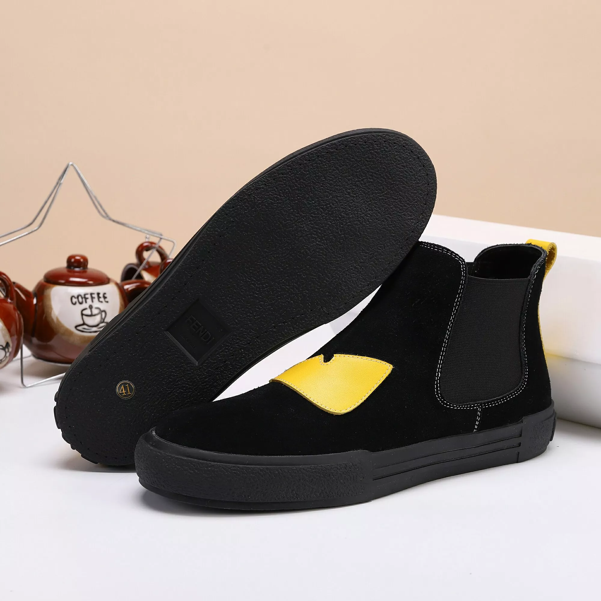 Trendy 5343 Fendi Fashion Boots For Men
