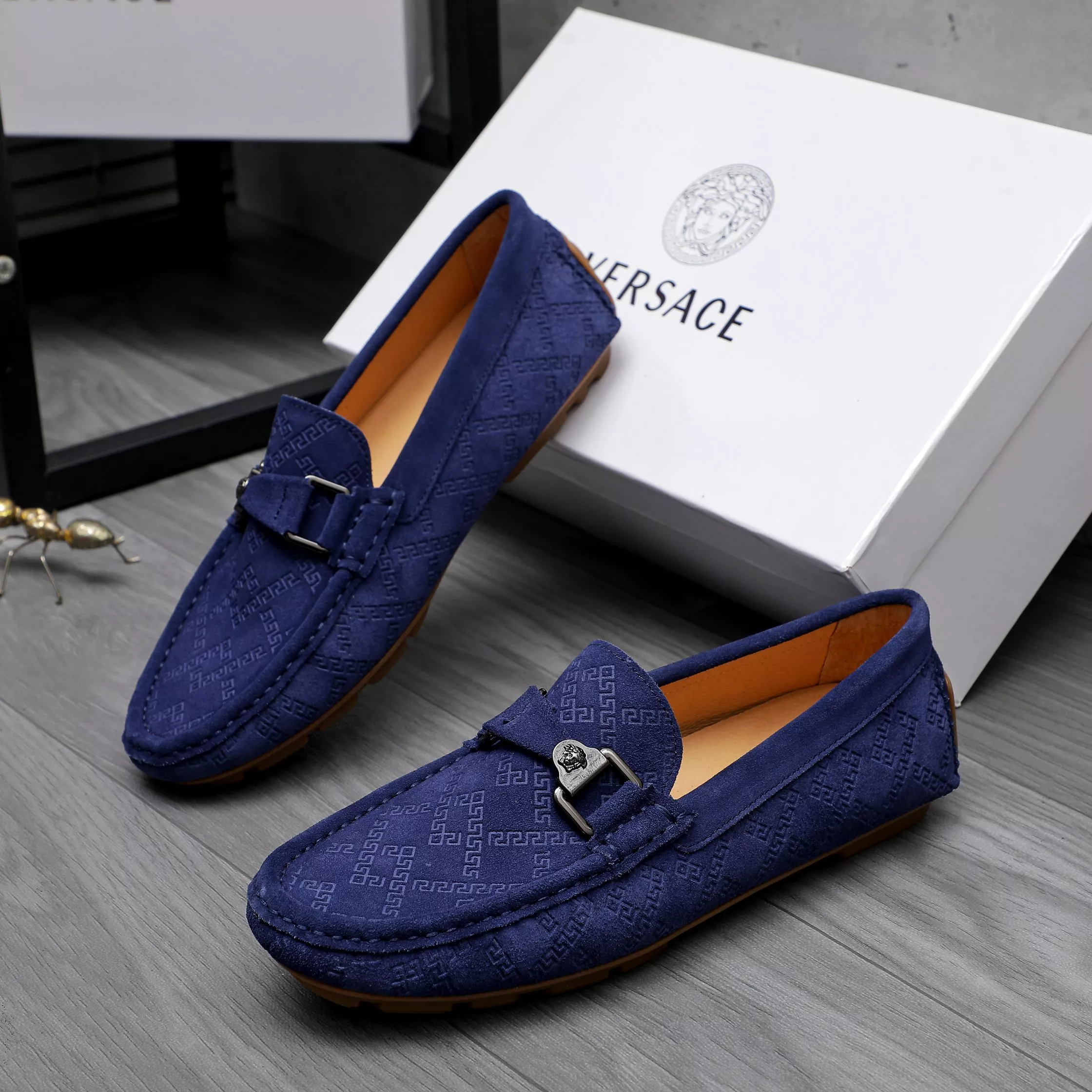 Trendy 5426 Versace Leather Shoes For Men