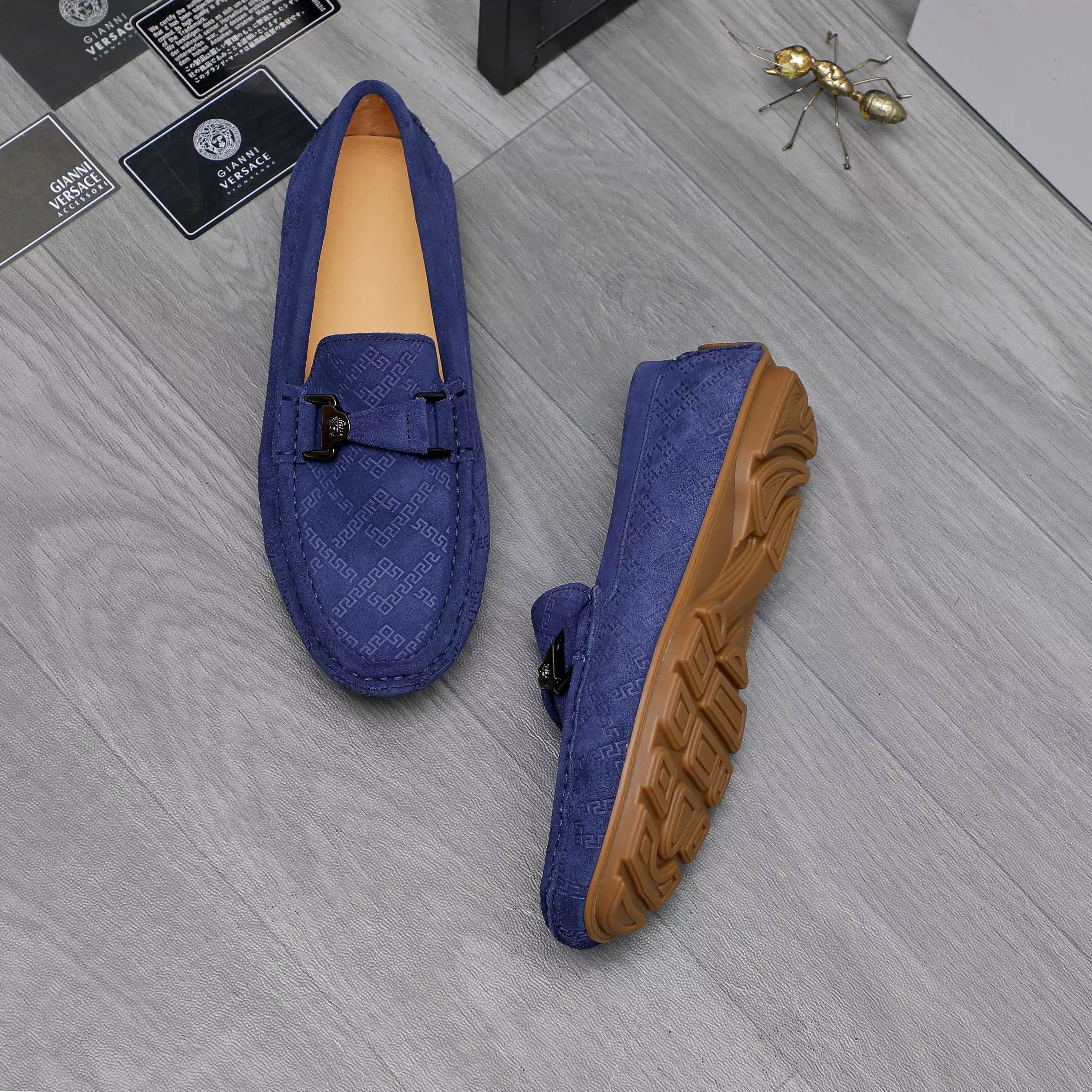 Trendy 5426 Versace Leather Shoes For Men
