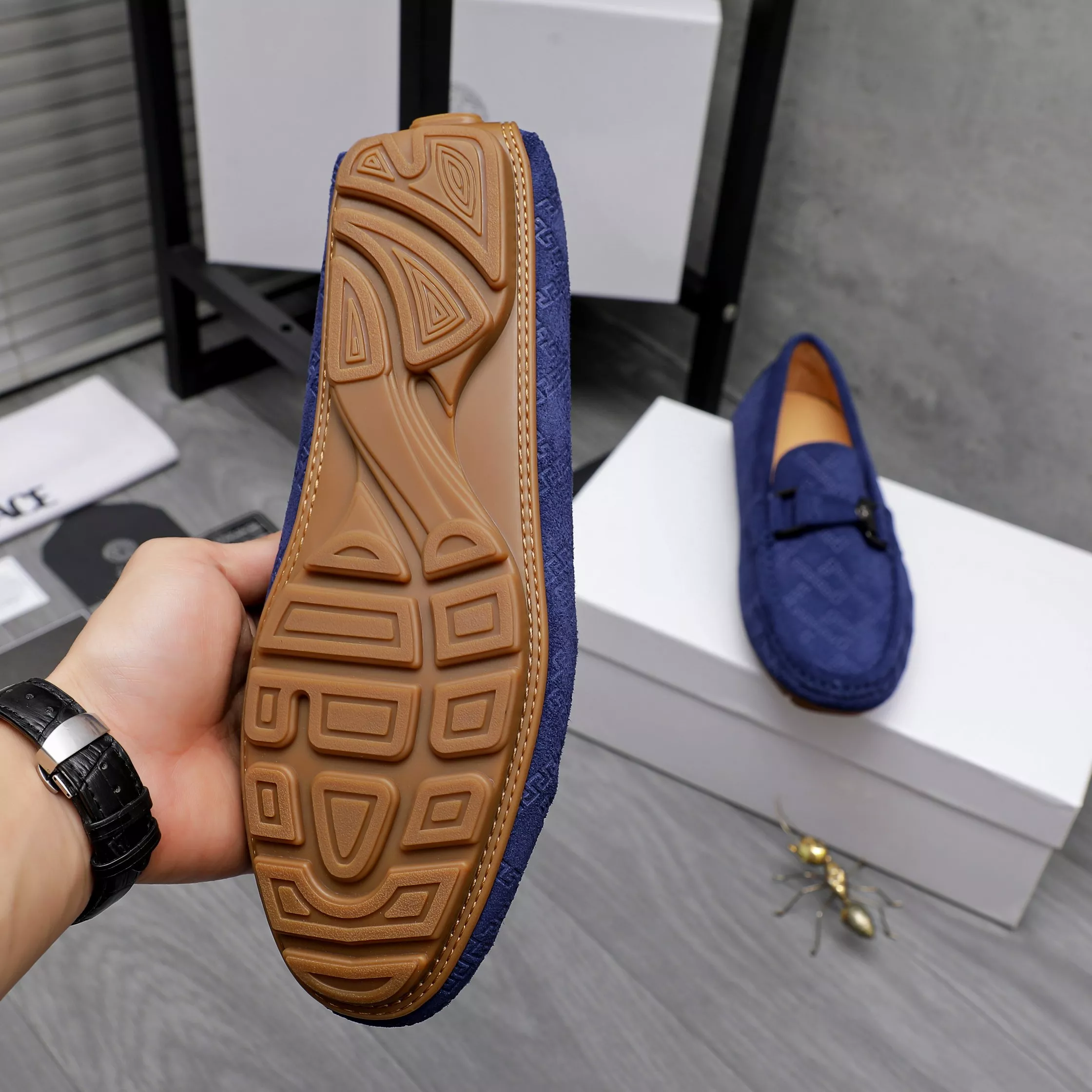 Trendy 5426 Versace Leather Shoes For Men