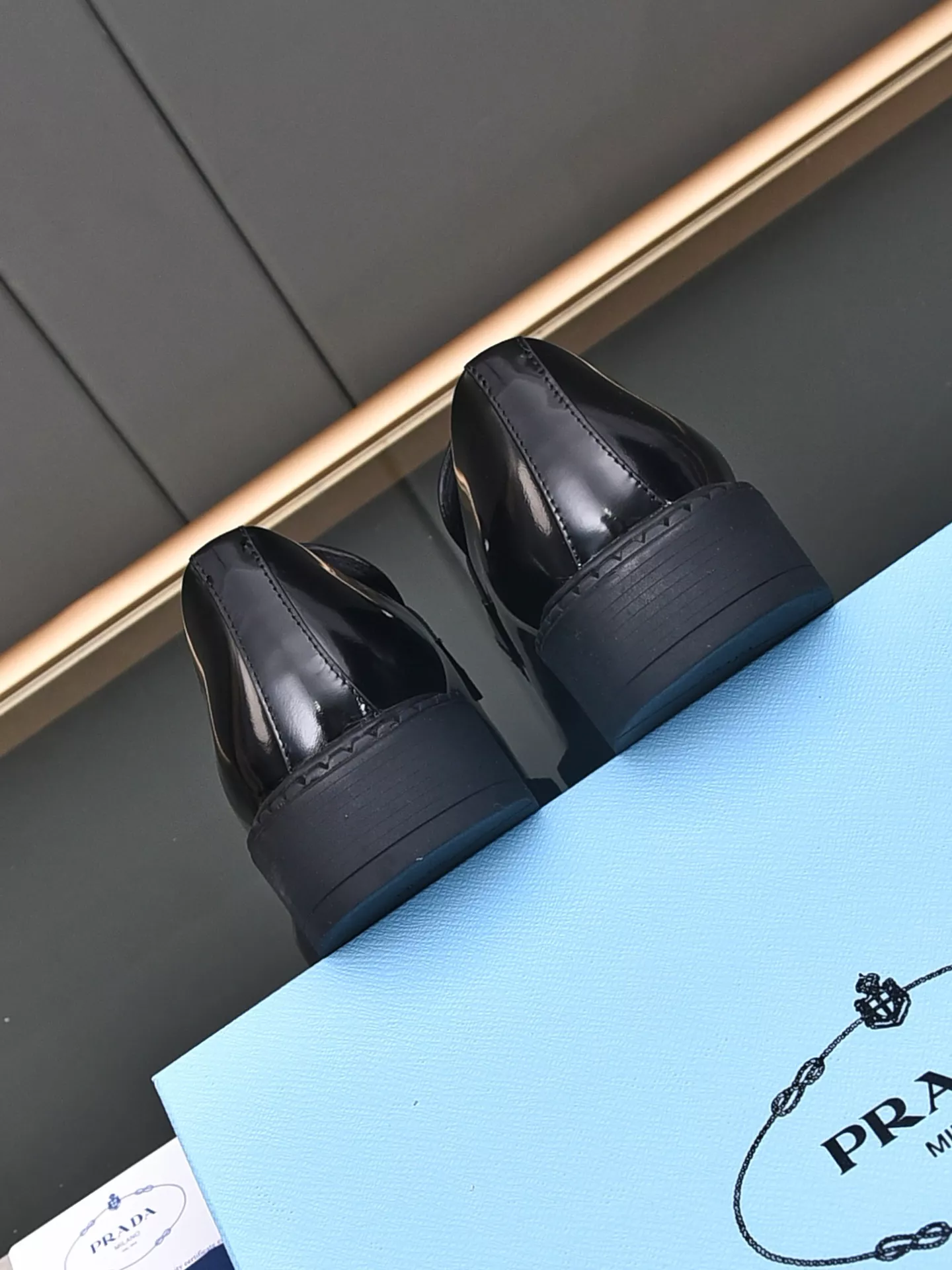 Trendy 5821 Prada Leather Shoes For Men