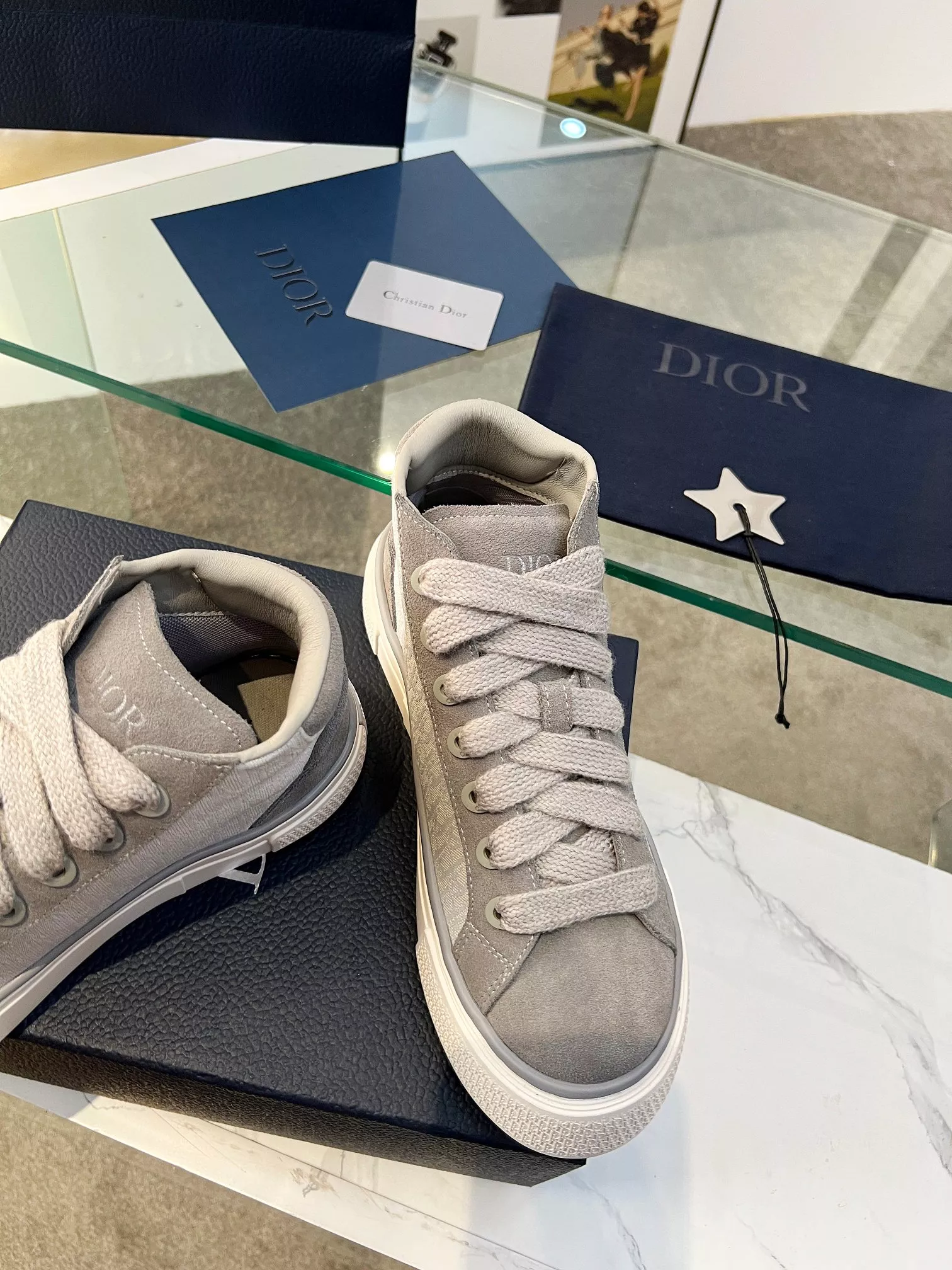 Trendy 6065 Christian Dior High Top Shoes For Women