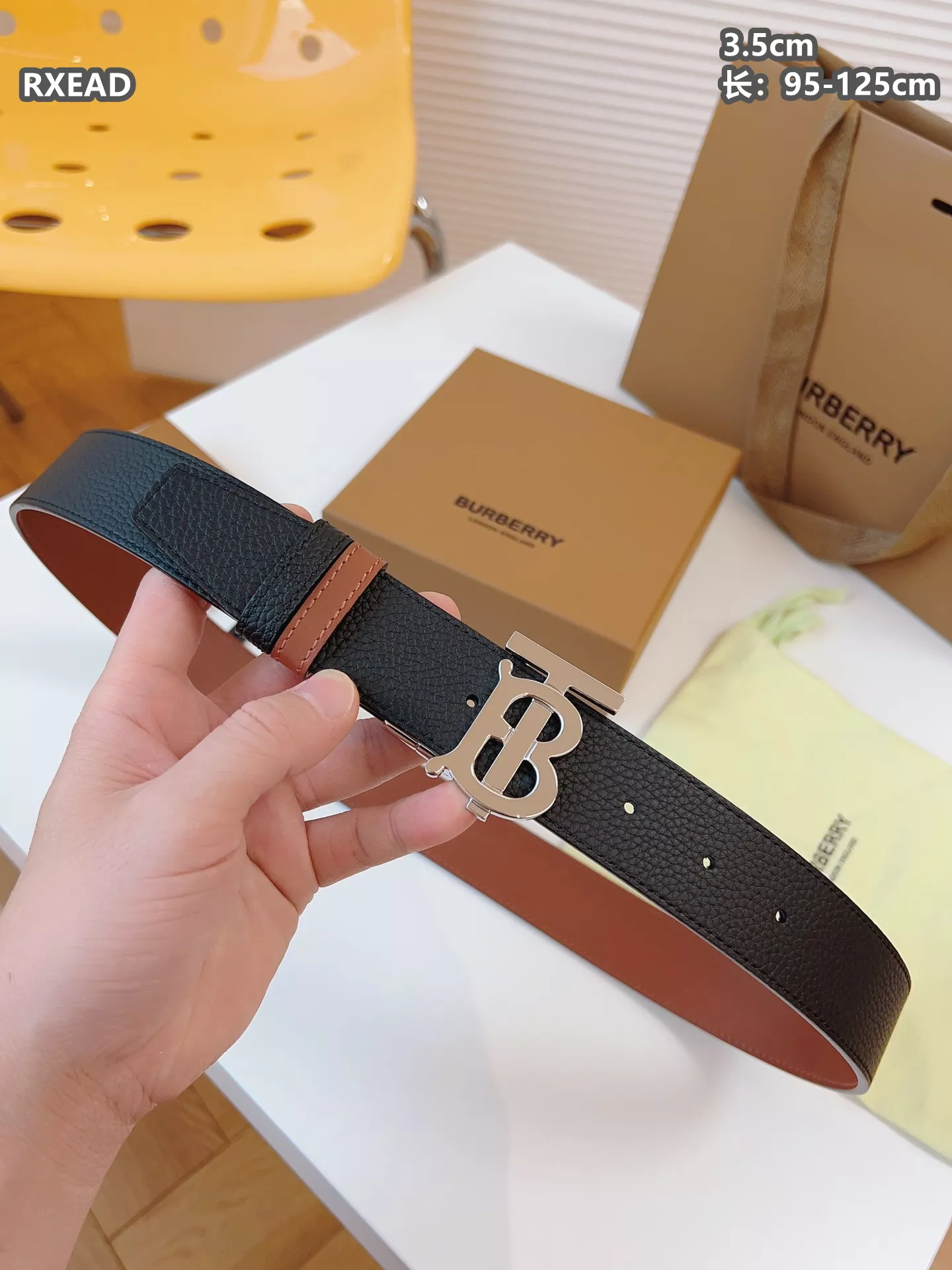 Trendy 6155 Burberry AAA Quality Belts For Men