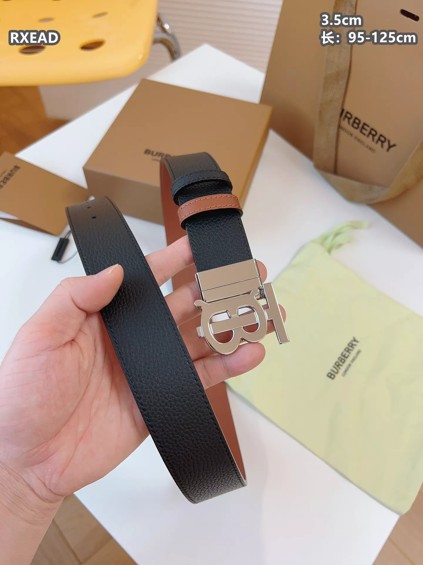Trendy 6155 Burberry AAA Quality Belts For Men