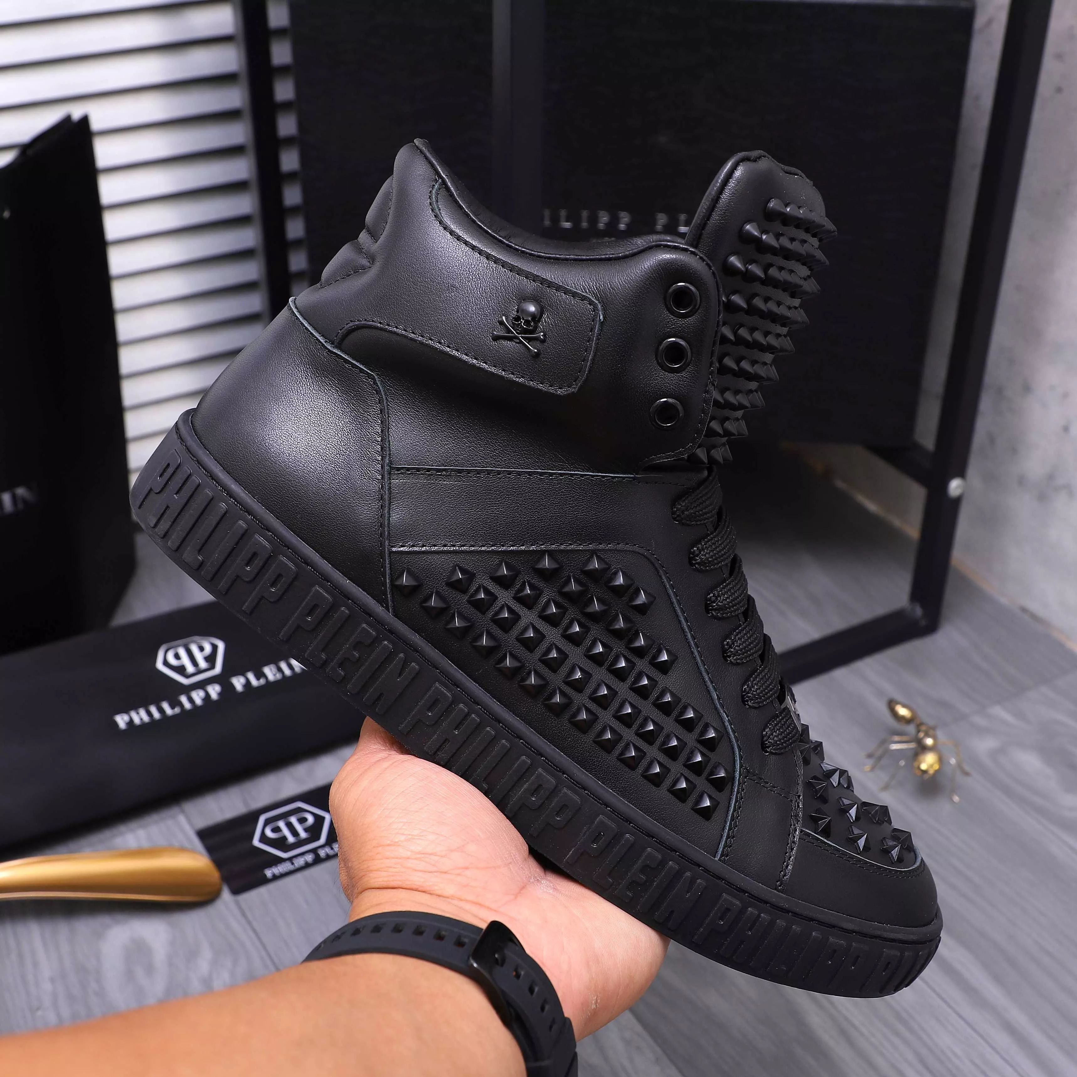 Trendy 6295 Philipp Plein PP High Tops Shoes For Men