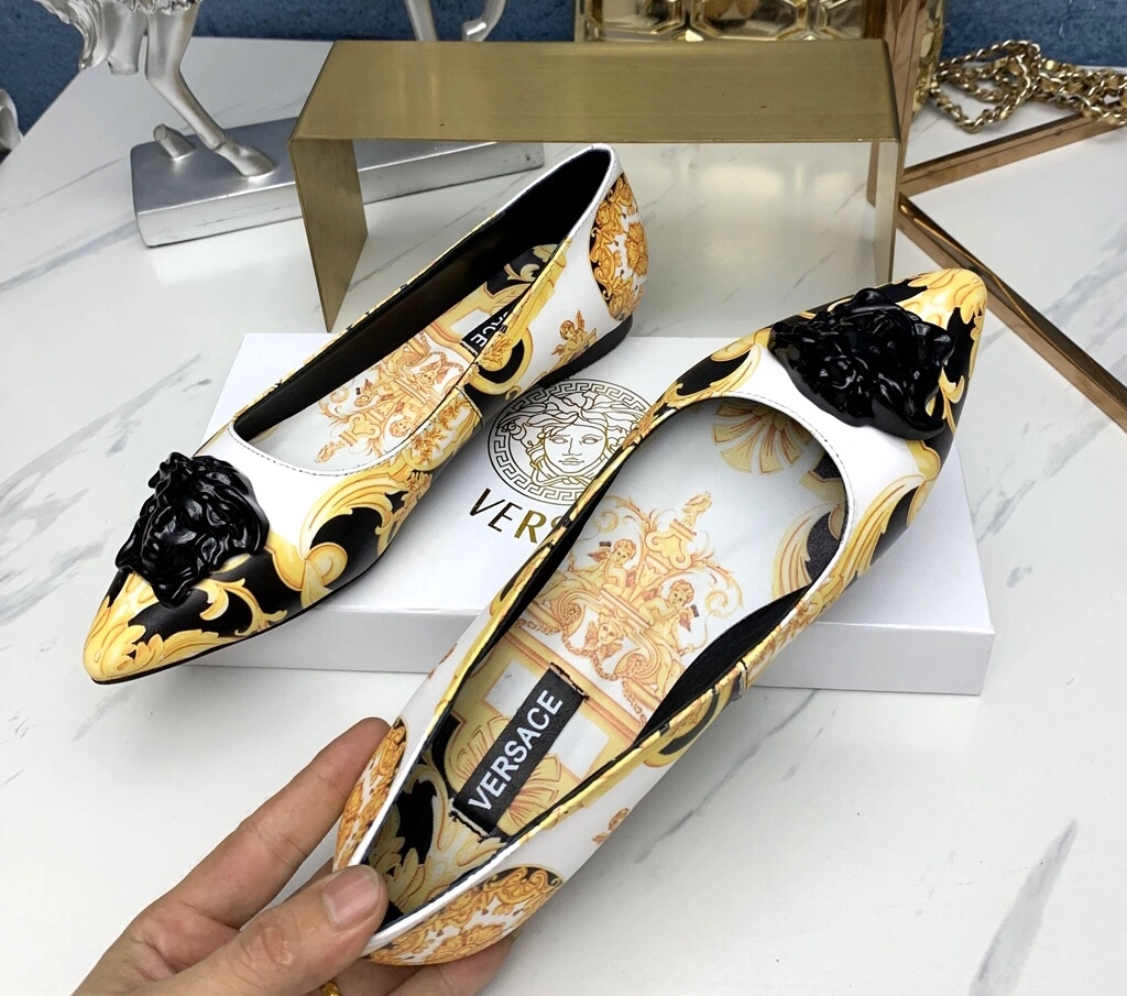 Trendy 7109 Versace Flat Shoes For Women